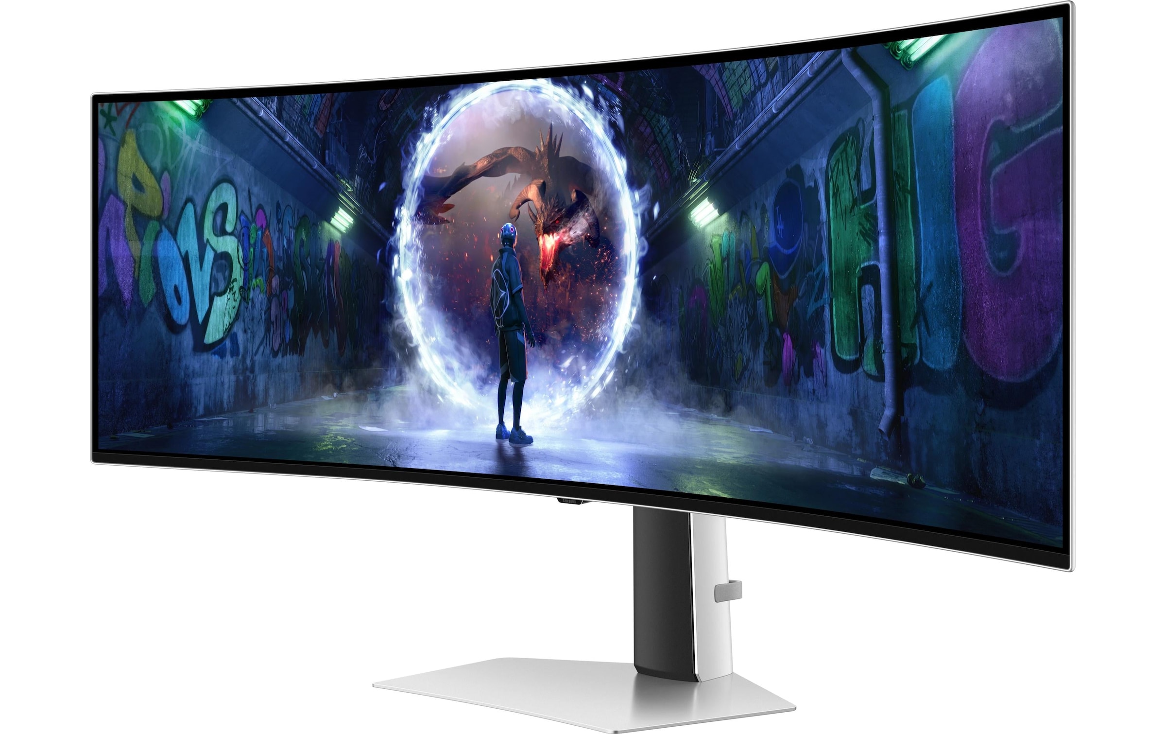 Samsung Curved-Gaming-OLED-Monitor »S49DG934SU« 124 cm/49 ″  5120 x 1440 px DQHD 0,03 Reaktionszeit 240 Hz