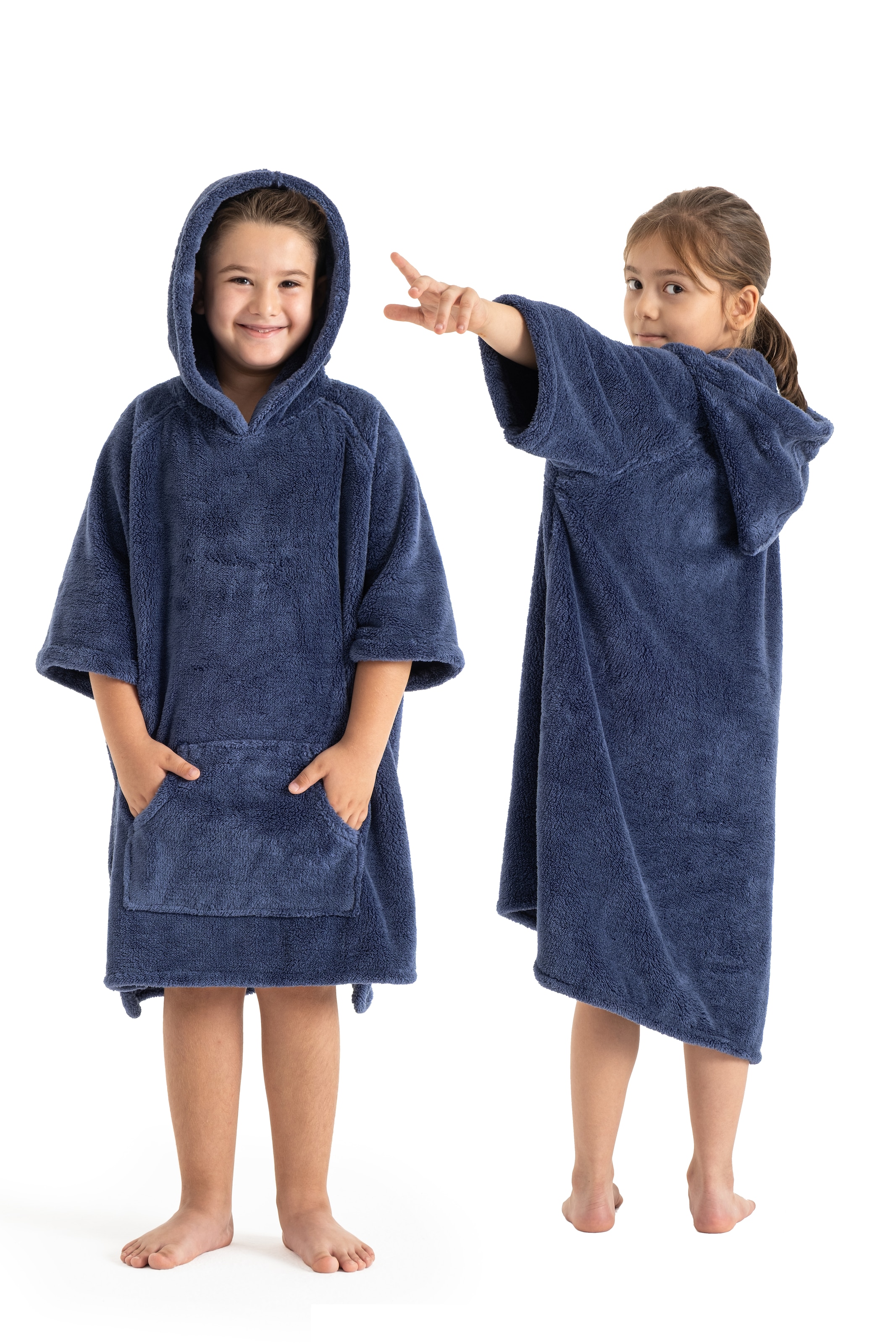 GOODproduct Badeponcho »Lillou, für Kinder, ideal für Urlaub oder im Schwimmbad« 1 Stk. weich und kuschelig, Fleece, plüsch, Surfponcho