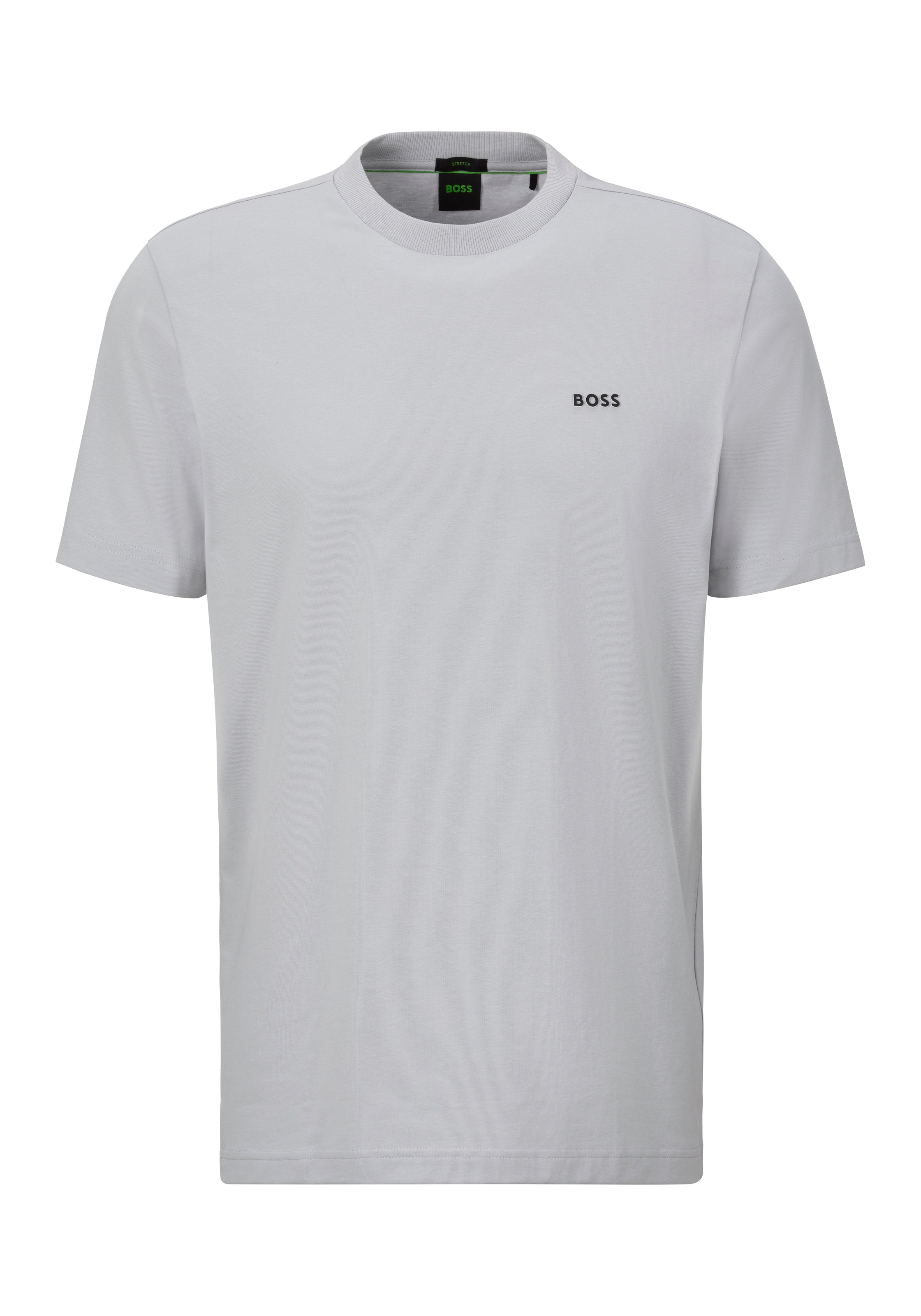 BOSS GREEN Rundhalsshirt »Tee« mit gummiertem Kontrast-Logo