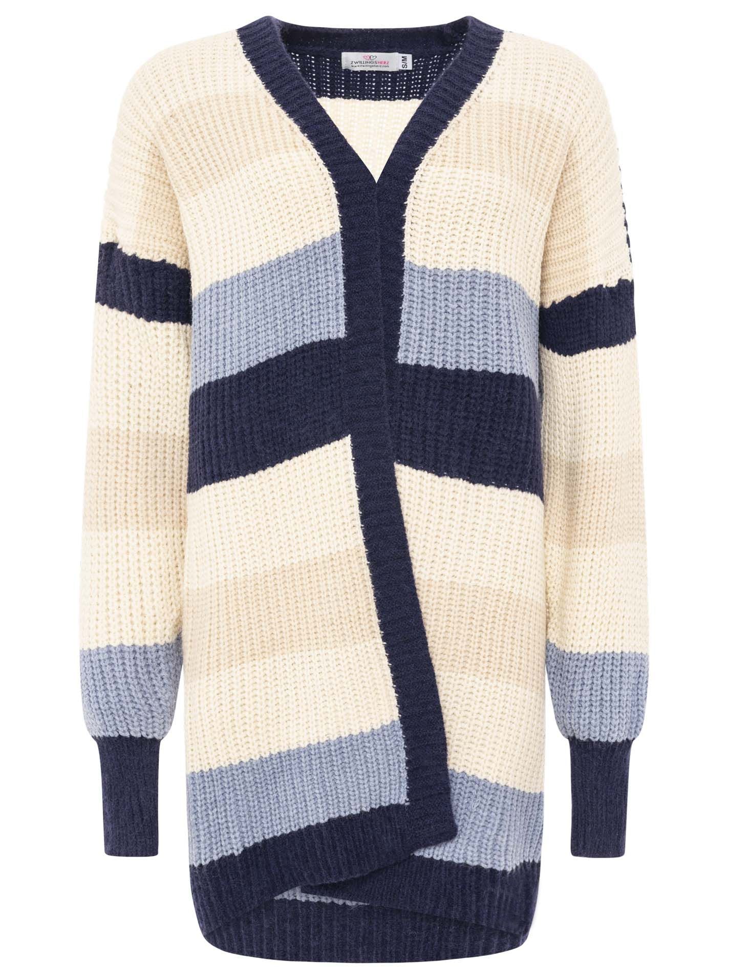 Zwillingsherz Veste en tricot »"Streifen"« mit Blockstreifen