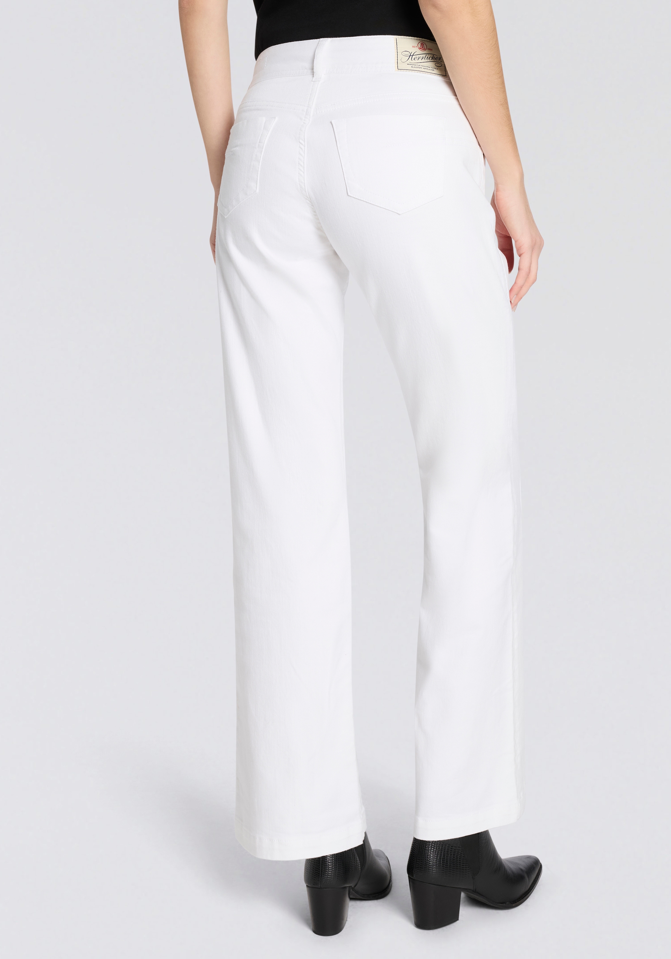 Herrlicher Jeans à 5 poches »Edna Denim White Stretch« im Flared Fit