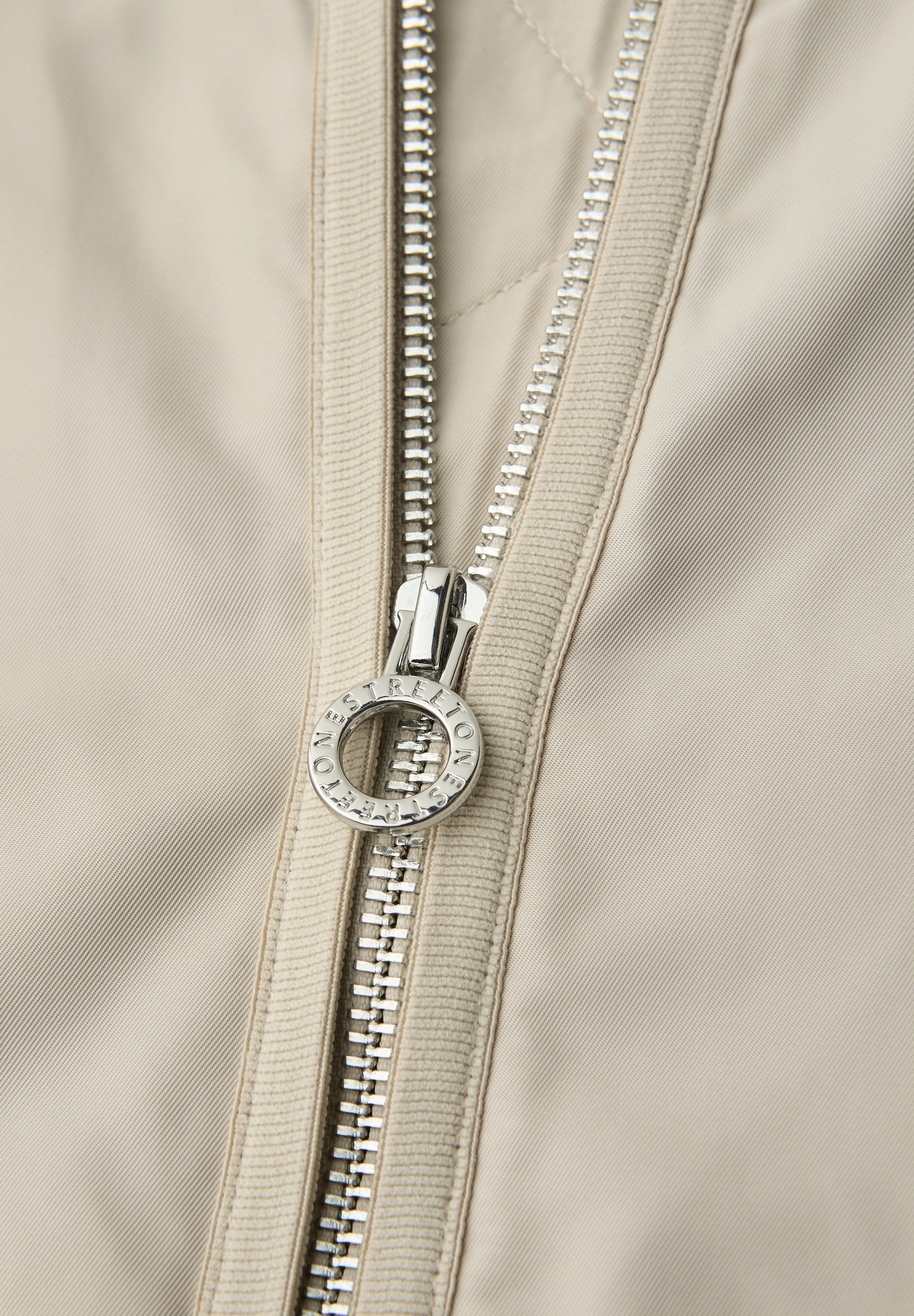 STREET ONE Veste longue ohne Kapuze bequeme Passform, 2‑Wege‑Reissverschluss