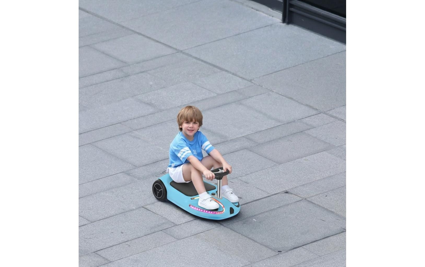  Go-Kart »Chic Flow Glide Gokart« kart électrique pour enfants avec éclairage LED
