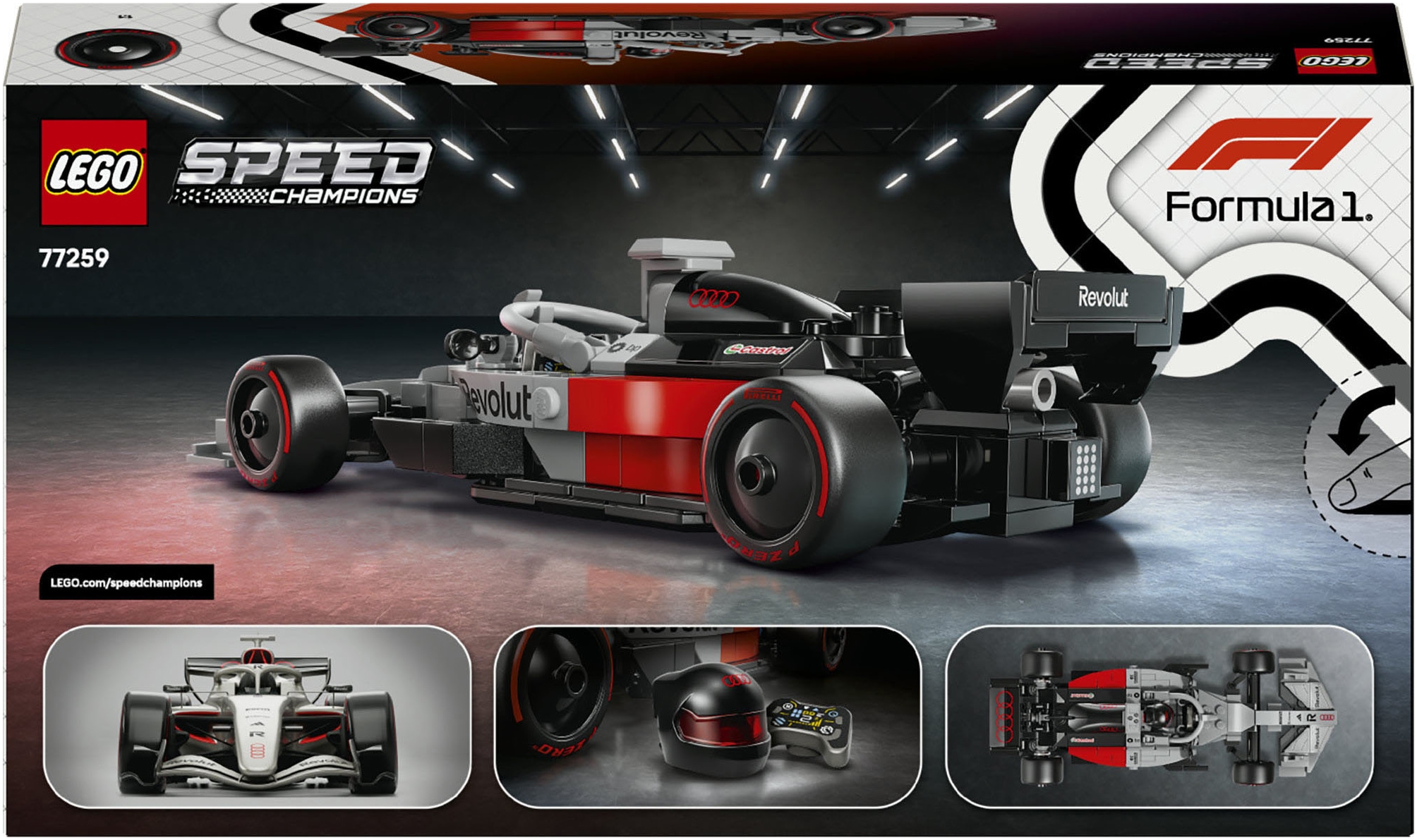 LEGO® Konstruktionsspielsteine »Audi Revolut F1 Team R26 Rennwagen (77259), LEGO Speed Champions«