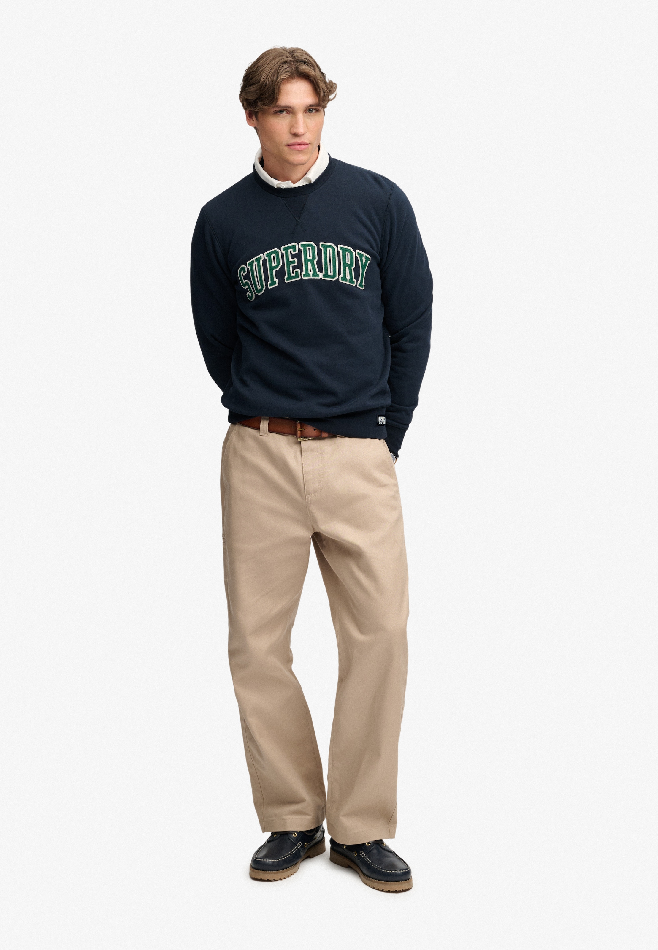 Superdry Sweat-shirt »ATHLETIC APPLIQUE RELAXED CREW«, mélange coton, coupe décontractée
