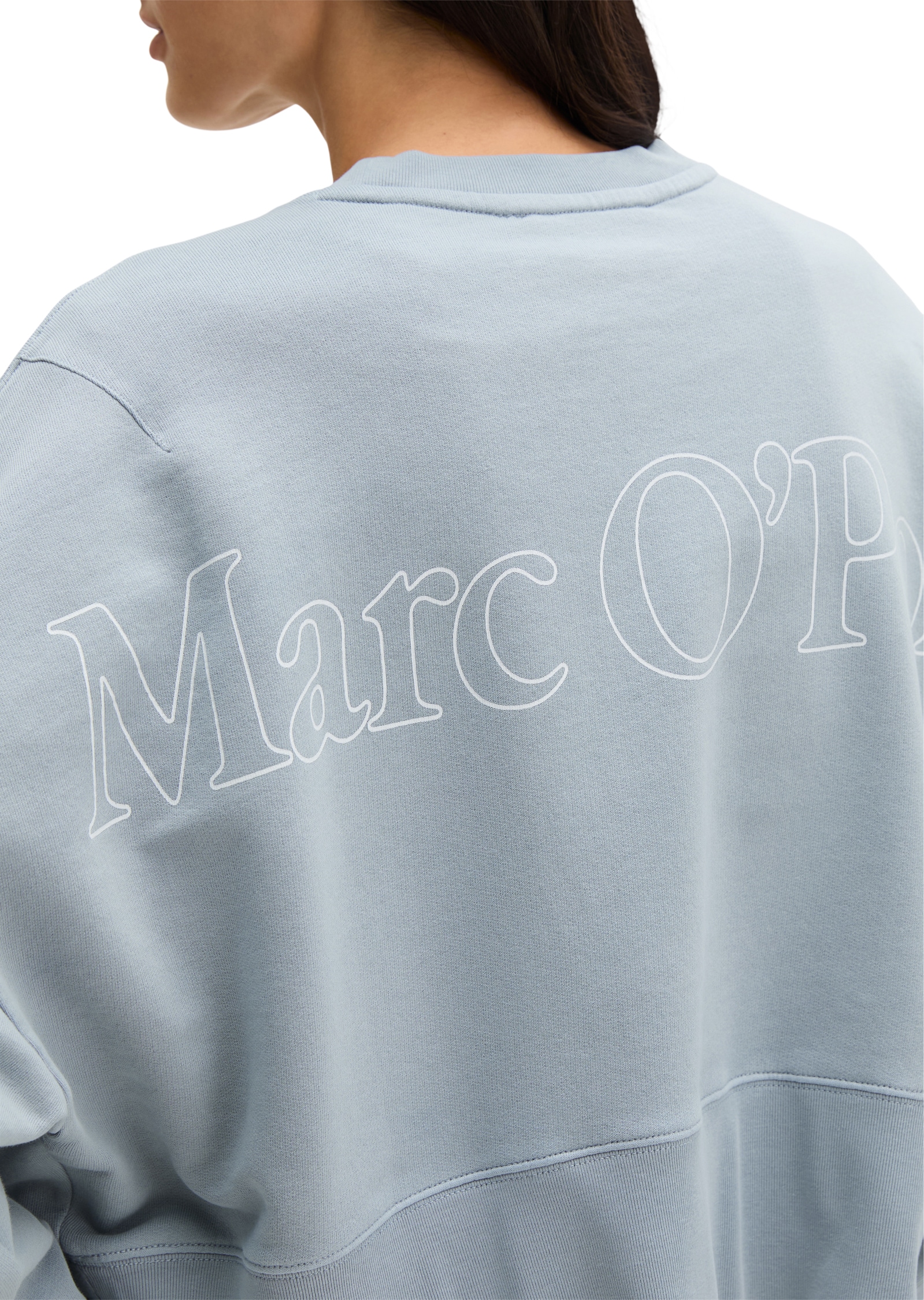 Marc O'Polo Sweatshirt , relaxed fit mit recycelter Baumwolle, cropped
