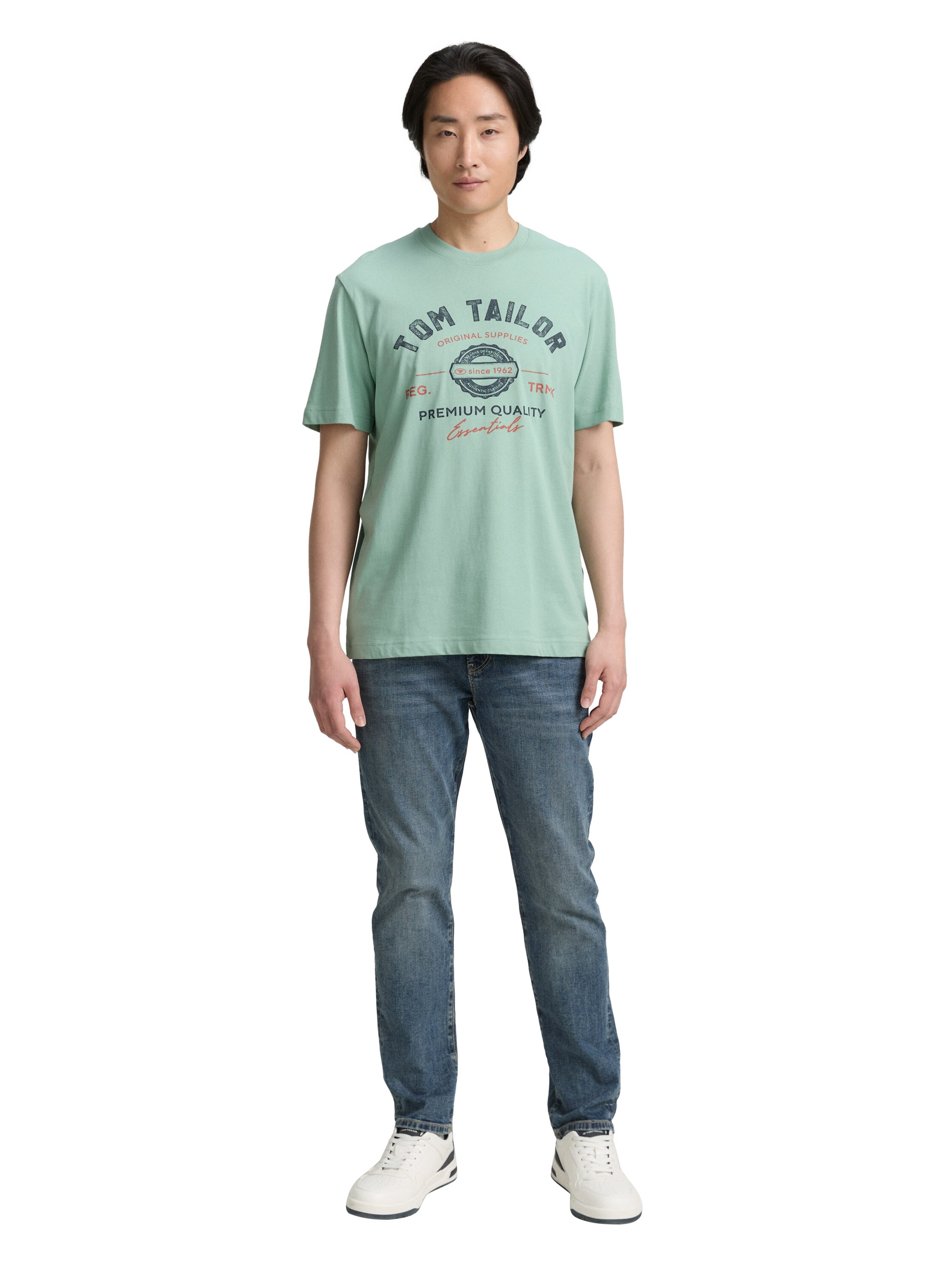 TOM TAILOR T-Shirt mit grossem Logofrontprint