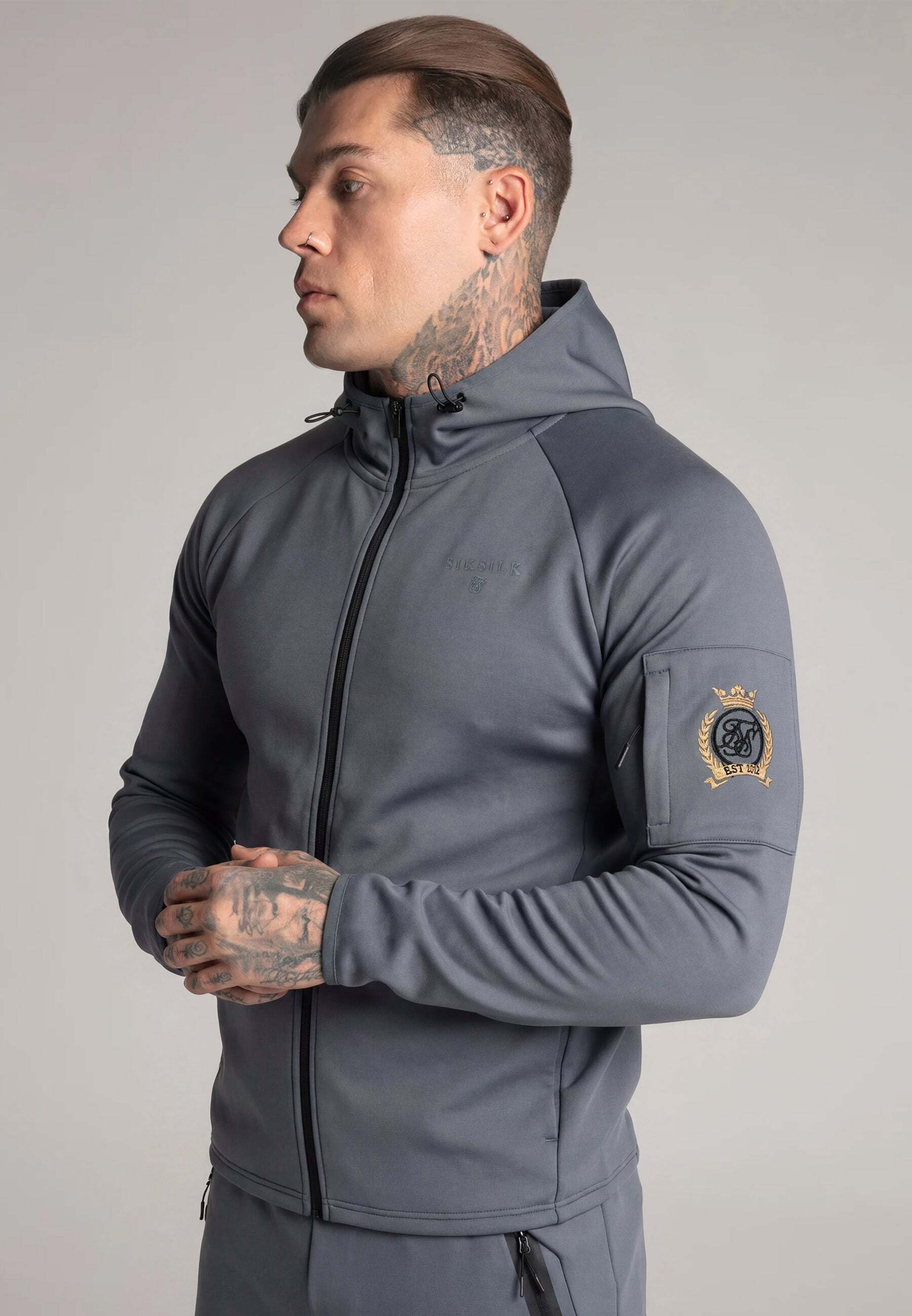 Siksilk Veste sweat »Siksilk Sweatjacke Full Zip«