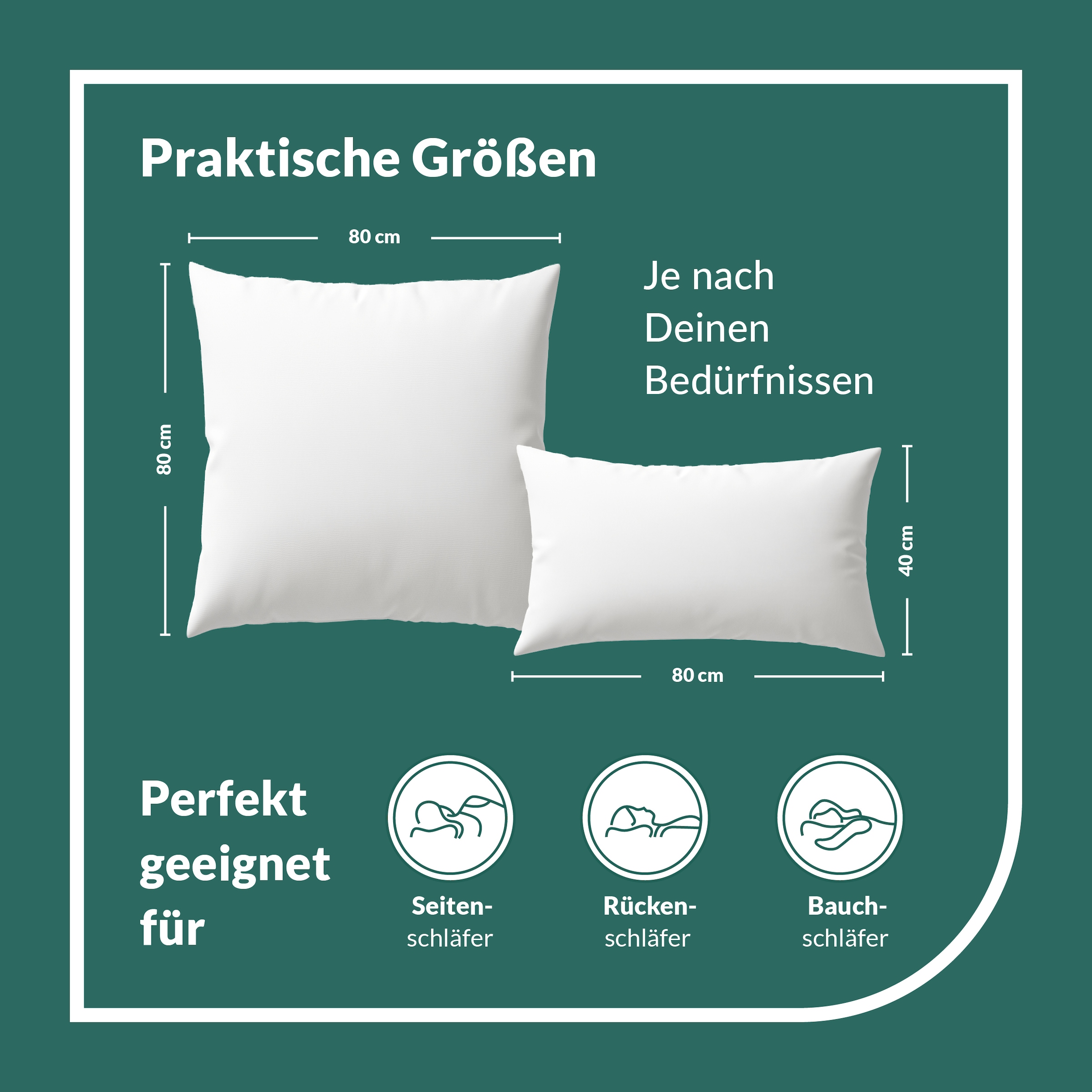 fan Microfaserkissen »Kansas, mit Baumwollbezug und Reissverschluss« Füllung: 100% Microfaser 1 Stk. tlg. in 40x80 oder 80x80 cm, Kopfkissen aus Microfaser, Made in Germany