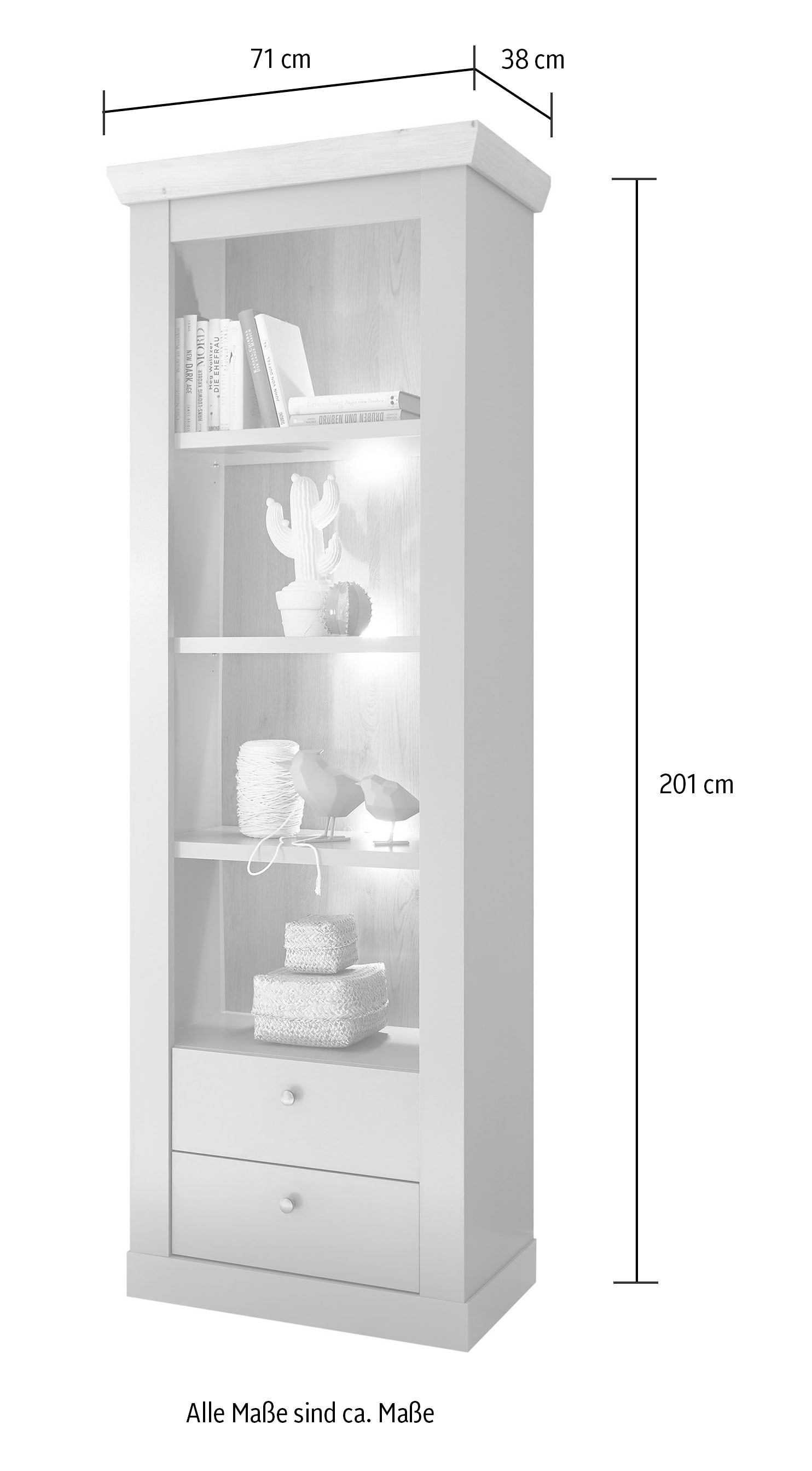 Home affaire Étagère murale »CHAMBORD« Breite ca. 71 cm