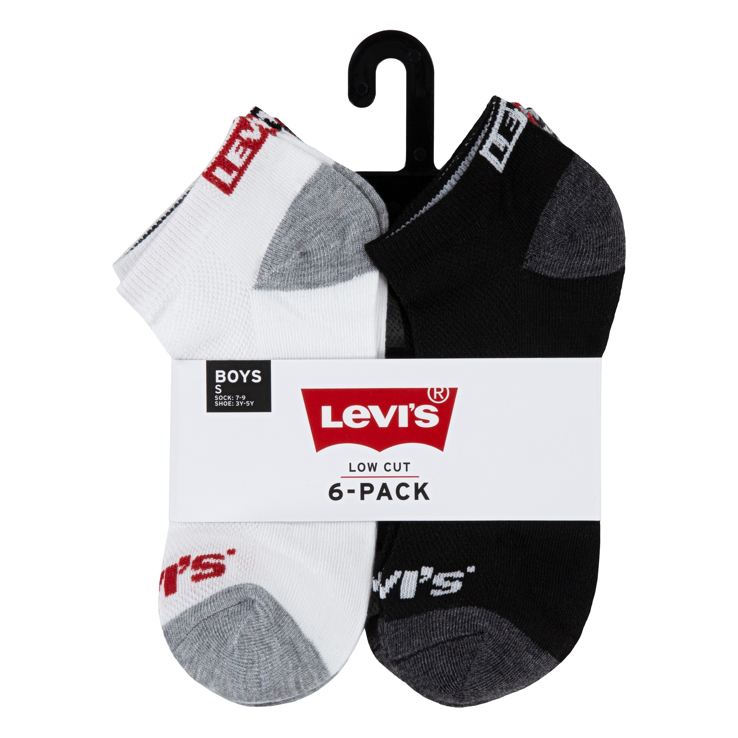 Levi's® Kids Kurzsocken »LHN BOX TAB LOW CUT 6PK MarkeL« Packung, 6 Paar tlg. UNISEX