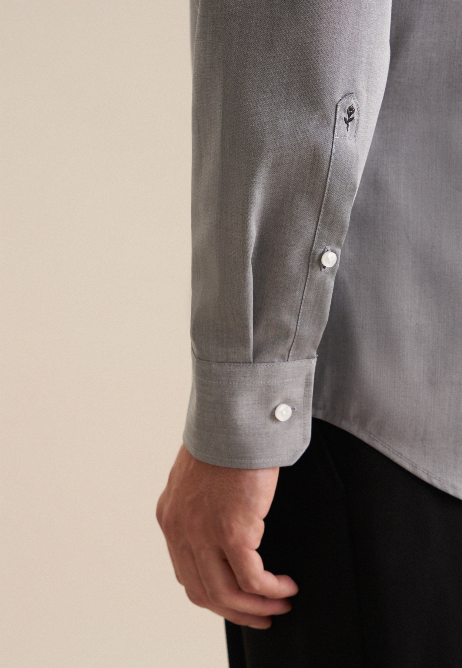 seidensticker Businesshemd »Schwarze Rose« Shaped 1/1 Kentkragen Uni