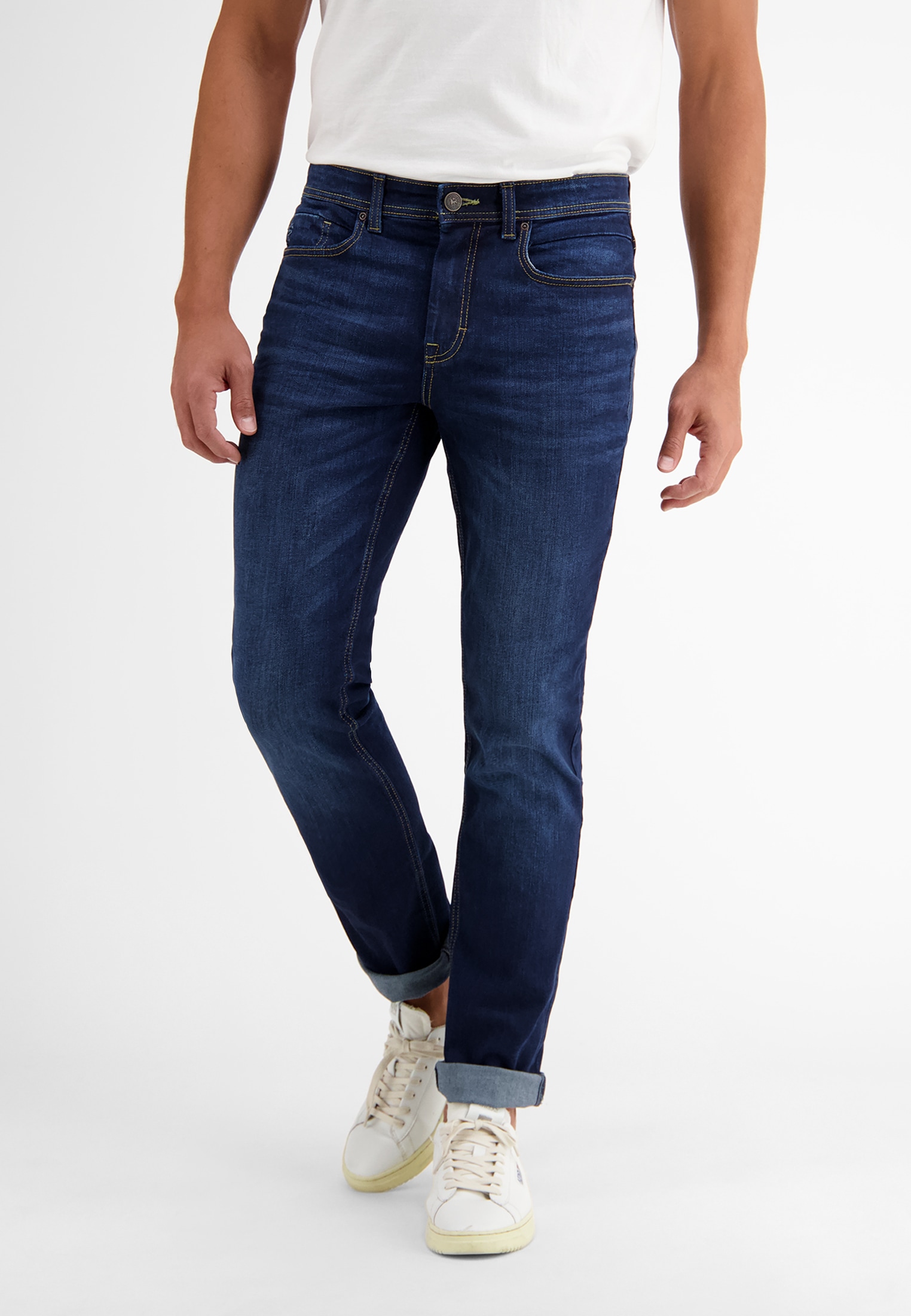 LERROS Jeans Relax-fit »BAXTER 5-Pocket-Denim im Used-Look, RELAXED FIT« Herren Jeans, Stretchkomfort, Gerader Schnitt