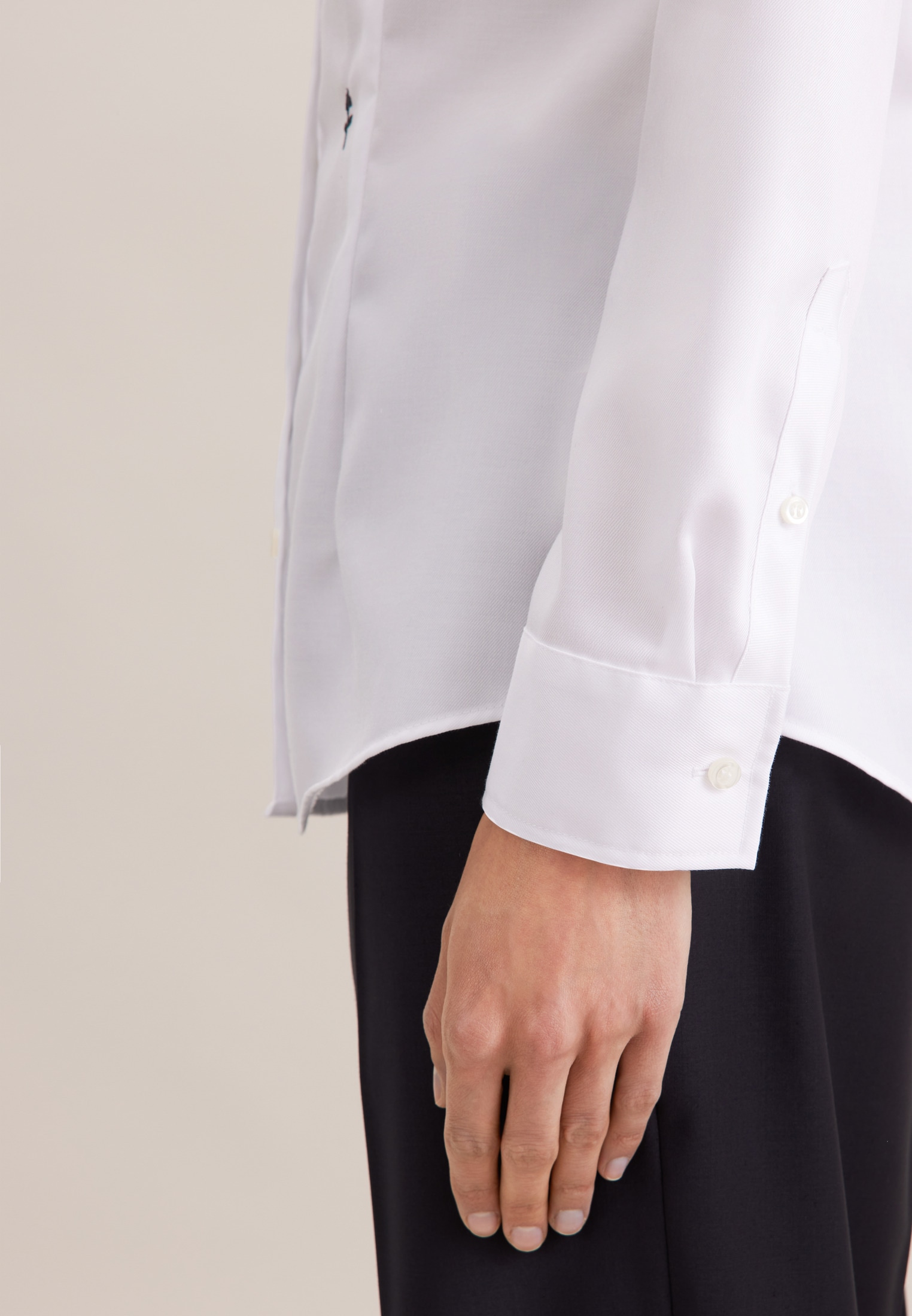 seidensticker Hemdbluse »Schwarze Rose«, 1/1 Kragen Uni
