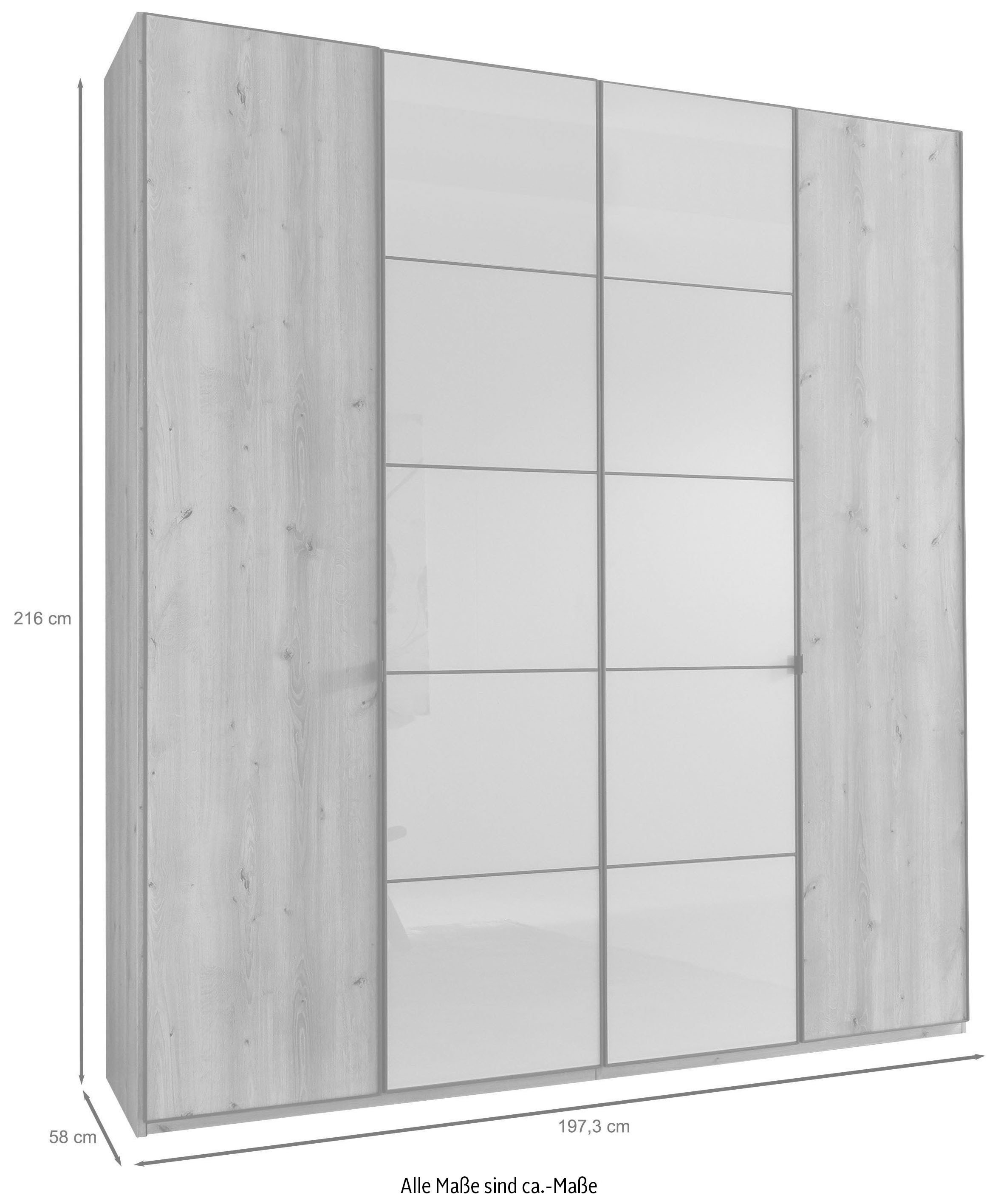 WIEMANN Drehtürenschrank »Quito« hochwertige Beschläge inkl. Türdämpfung