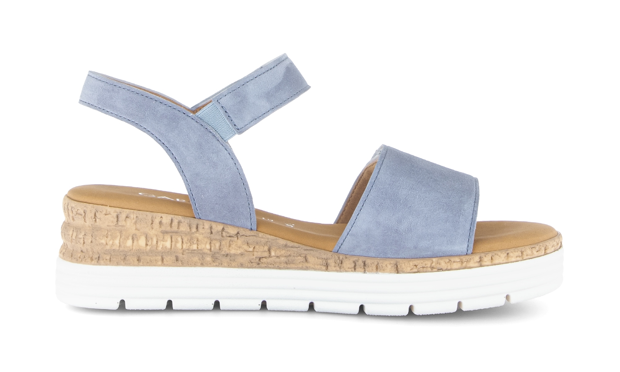 Gabor Sandales compensées »GENUA«  , sandale à brides, chaussure confortable, élément ornemental, largeur G