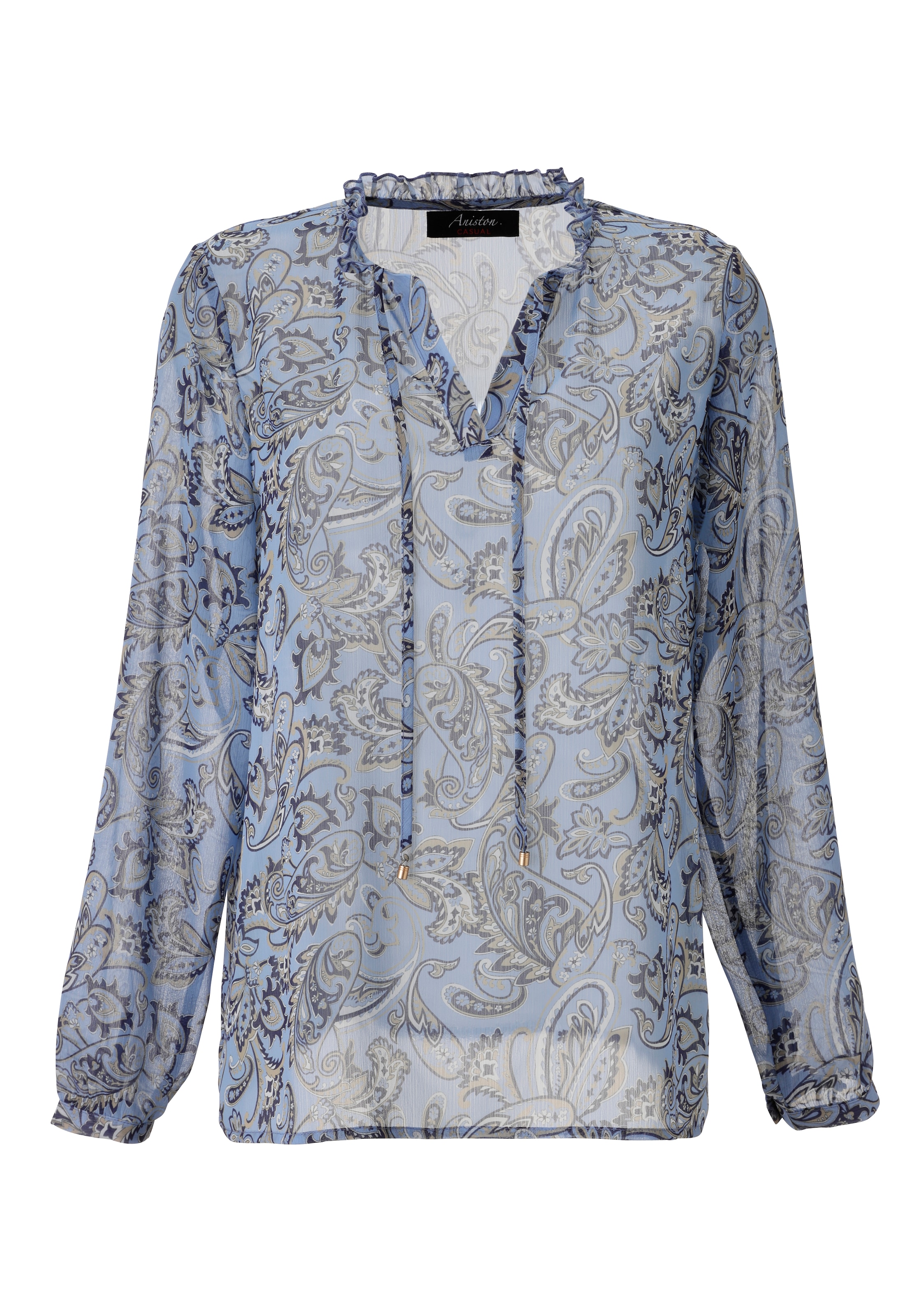 Aniston CASUAL Schlupfbluse mit farbharmonischem Paisley-Muster - NEUE KOLLEKTION