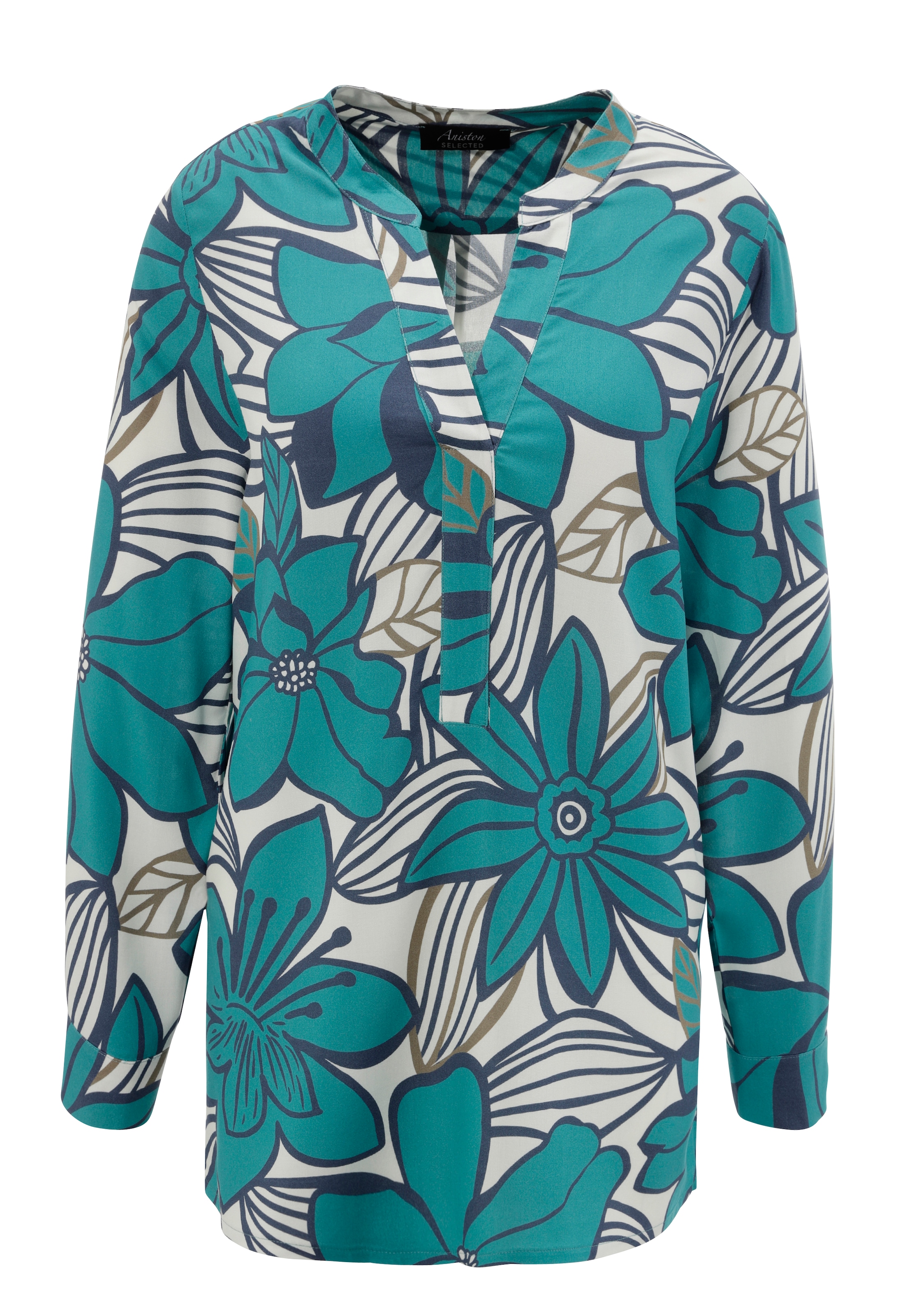 Aniston SELECTED Blouse à enfiler mit malerischen Blütendruck