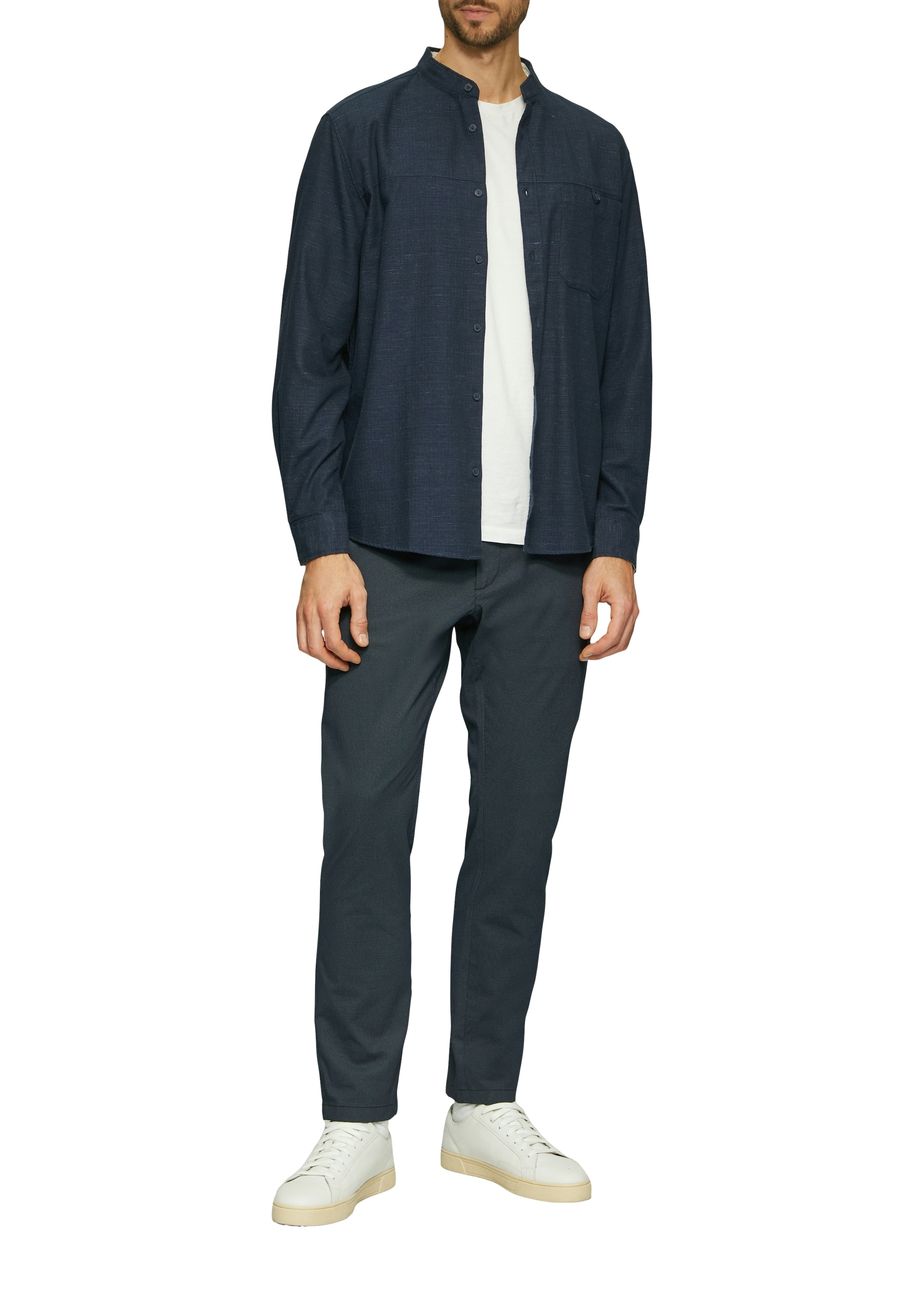 s.Oliver Pantalon en tissu  avec fermeture éclair