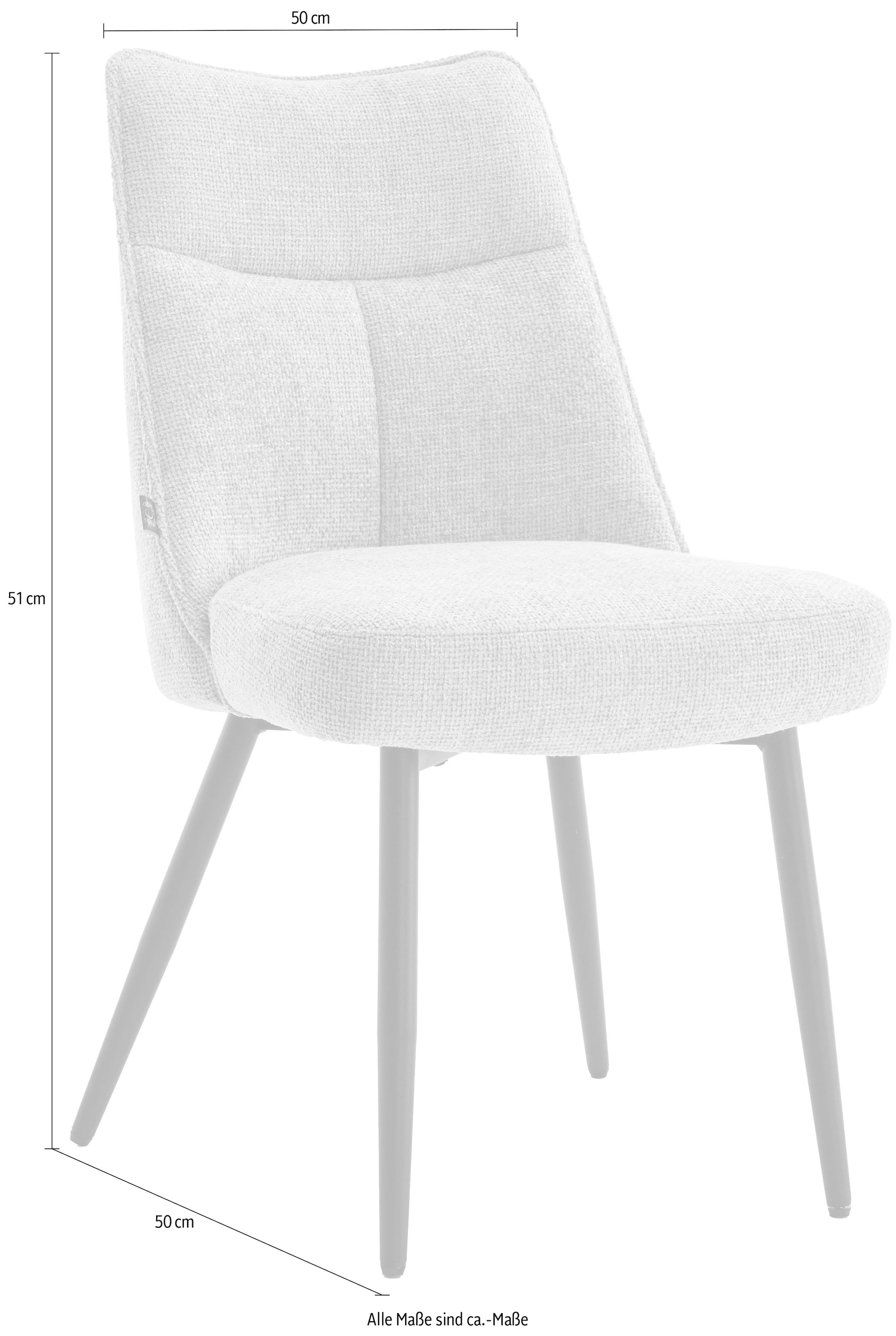 Home affaire Chaise à 4 pieds »Cielo« (Ensemble) 2 cuissuperbe apparence