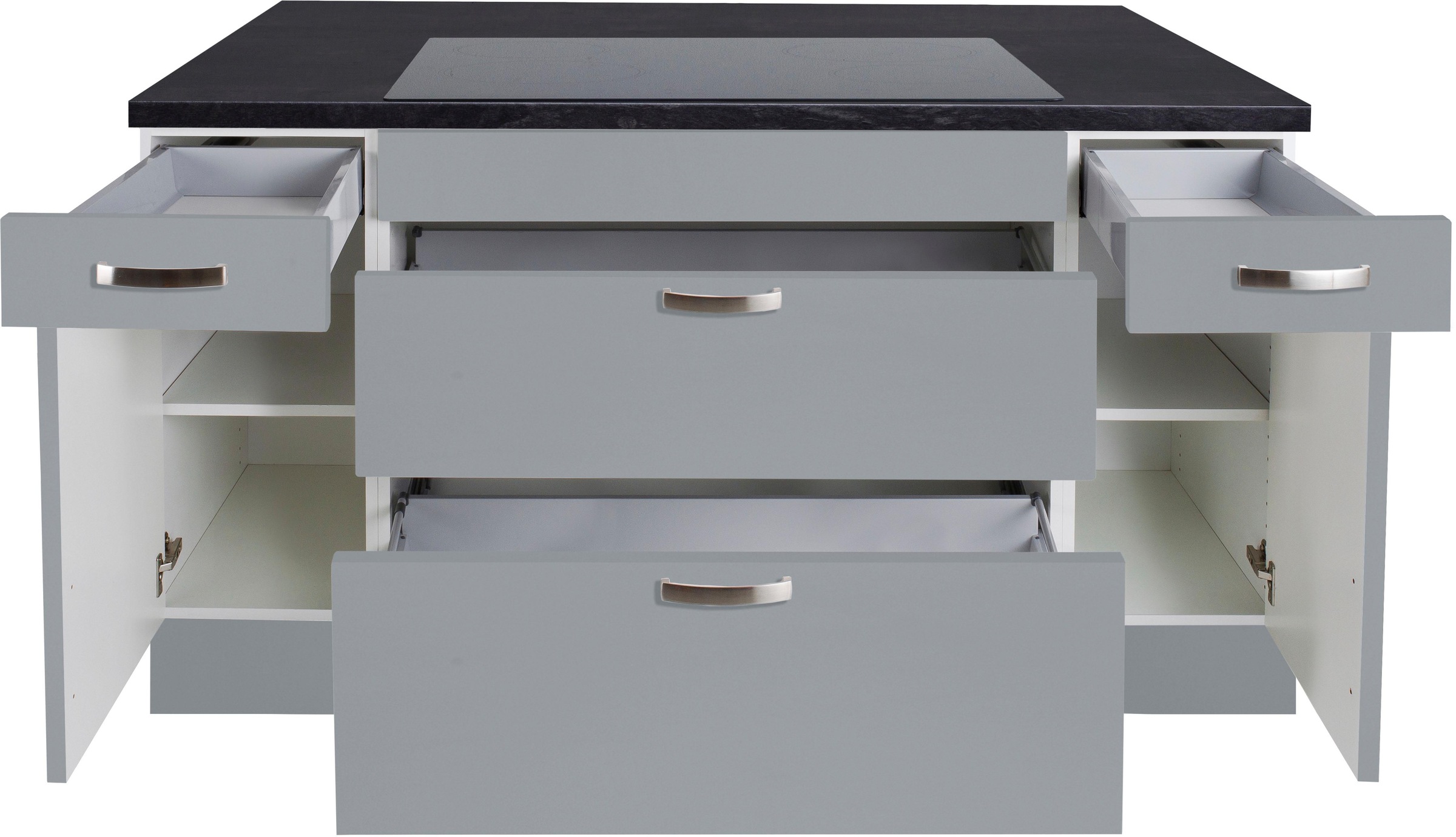 KOCHSTATION Kücheninsel »KS-Cara« mit Vollauszügen und Soft-Close-Funktion,  Stellbreite 150 x 95 cm
