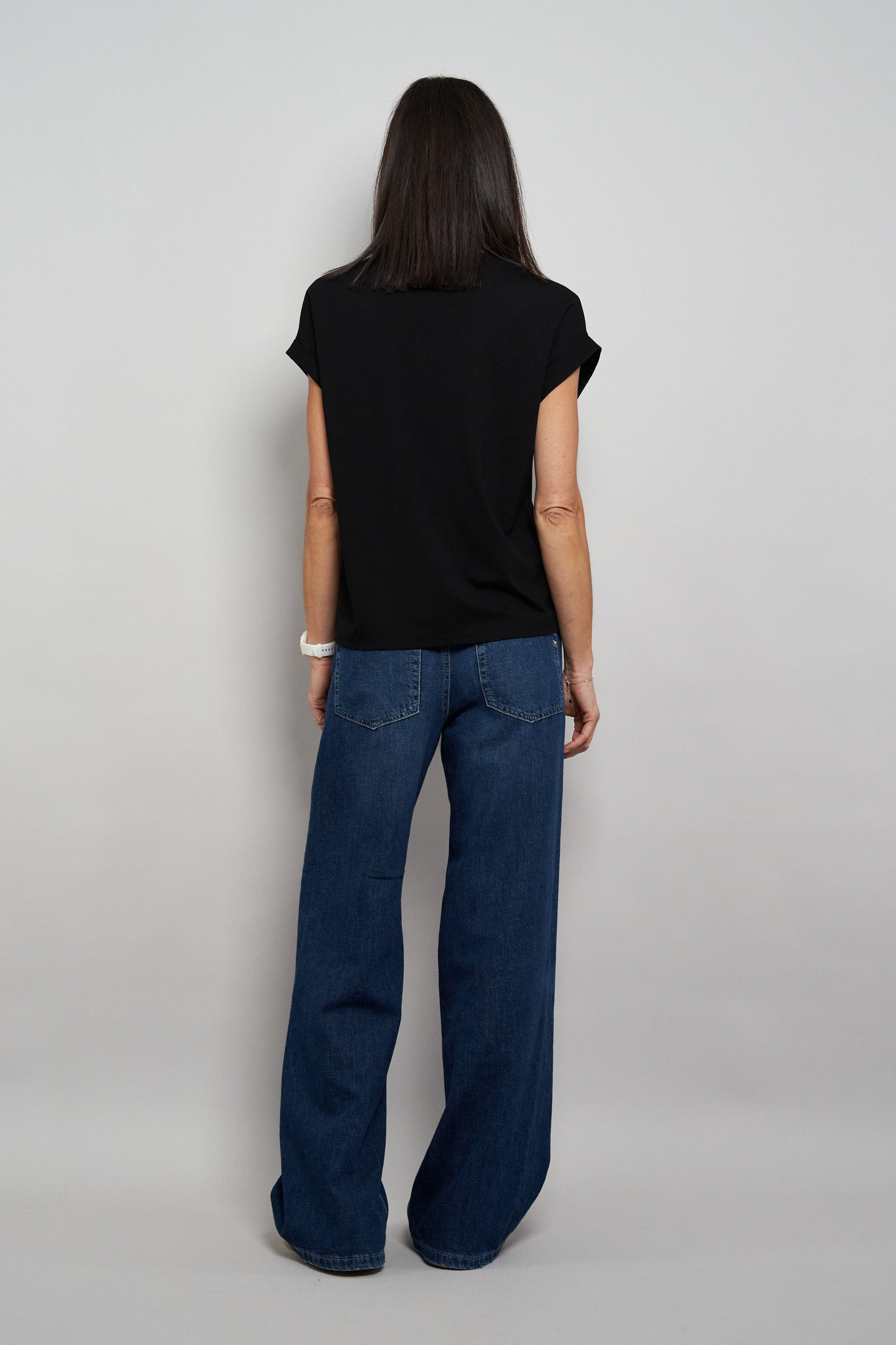 Seidel Moden T-shirt à manches courtes »Otto exclusiv« Rundhals mit Ärmelaufschlag -MADE IN GERMANY