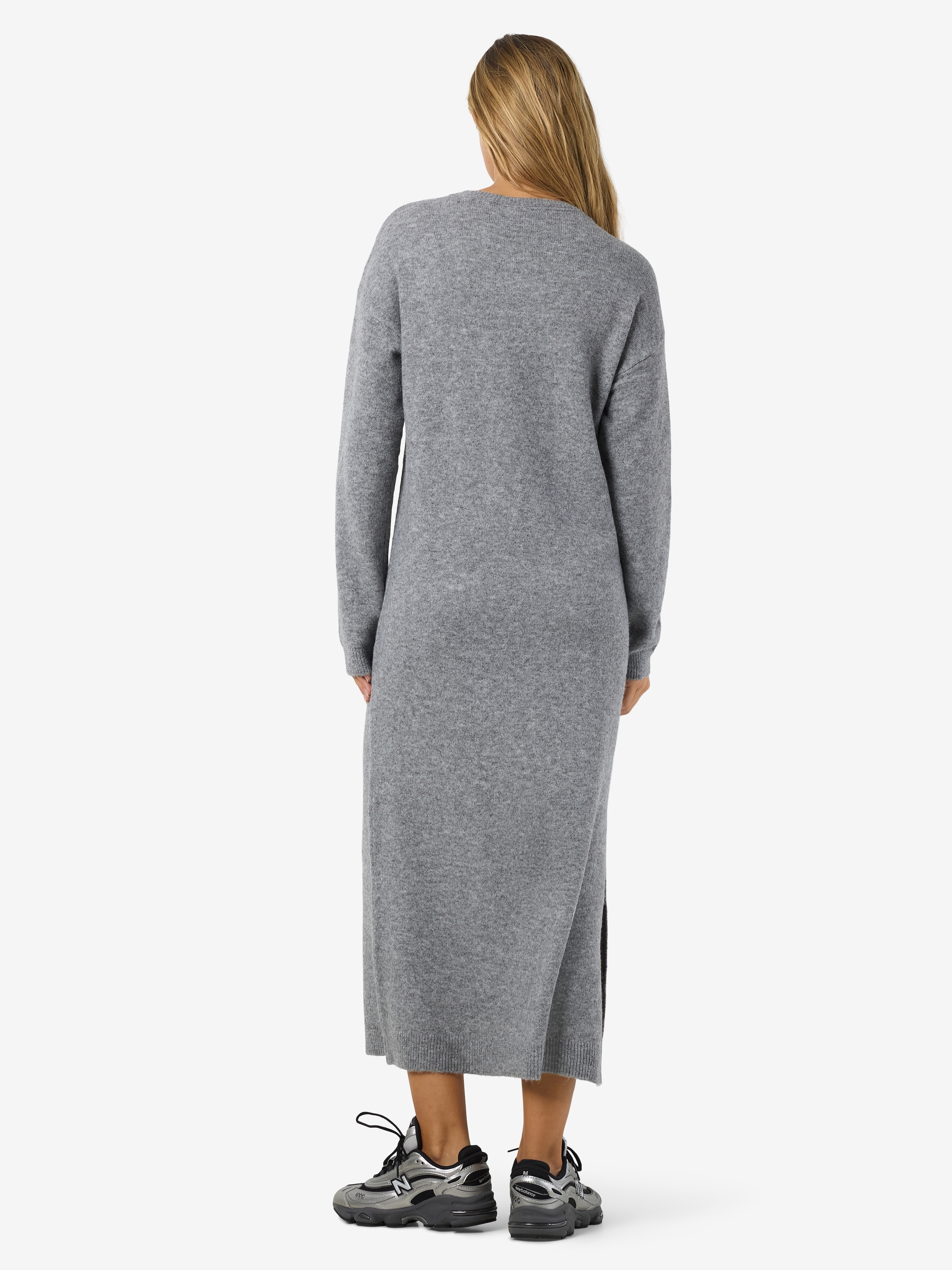Noisy may Robe en tricot »NMLIZETTE L/S MIDI KNIT DRESS NOOS« Materialmix, regular fit, mit Wolle