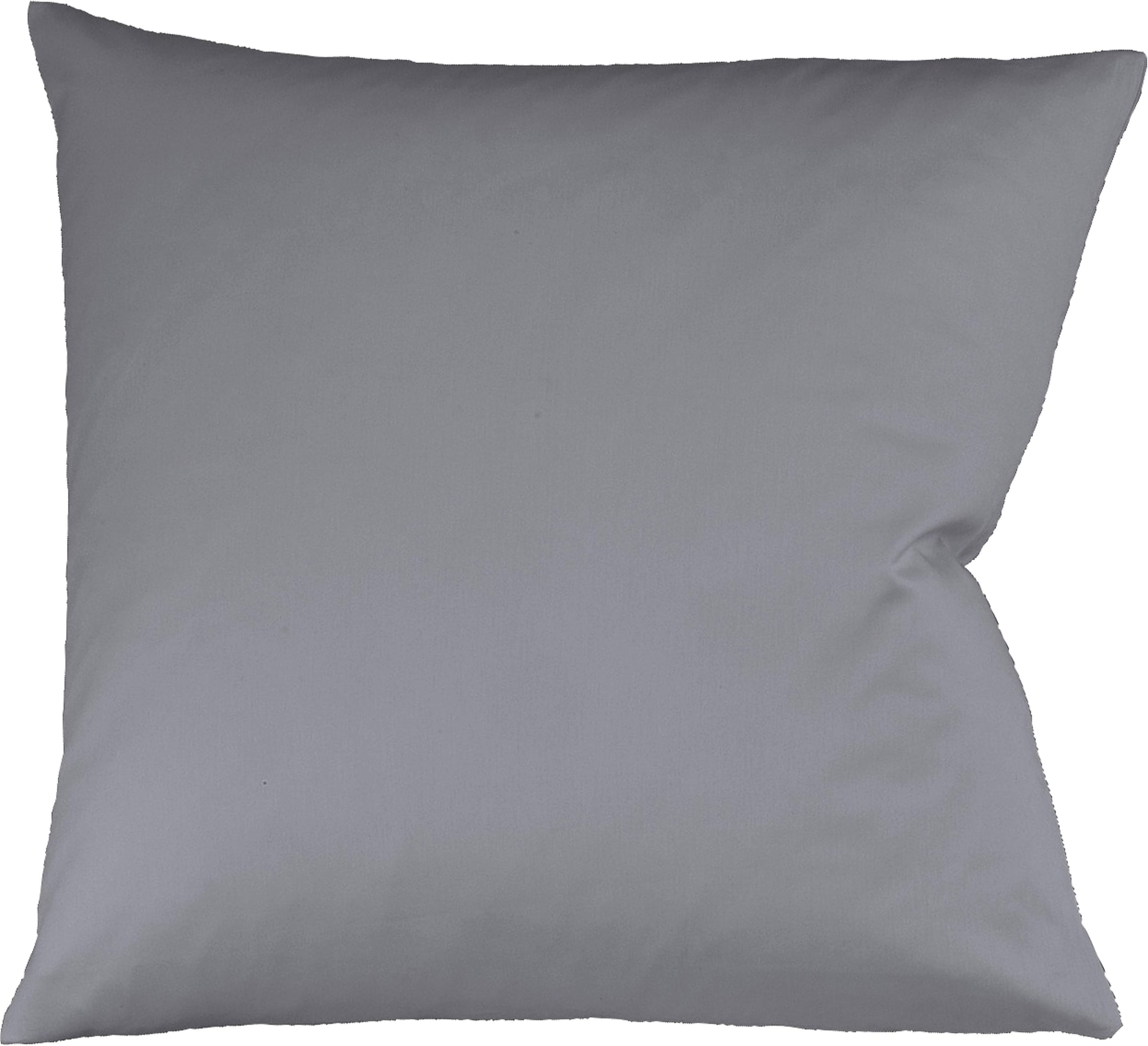 fleuresse Housse de coussin »Colours Mako Satin, 100% Baumwolle, mit Reissverschluss« Mako Satin, glänzend, glatt, Premium Qualität