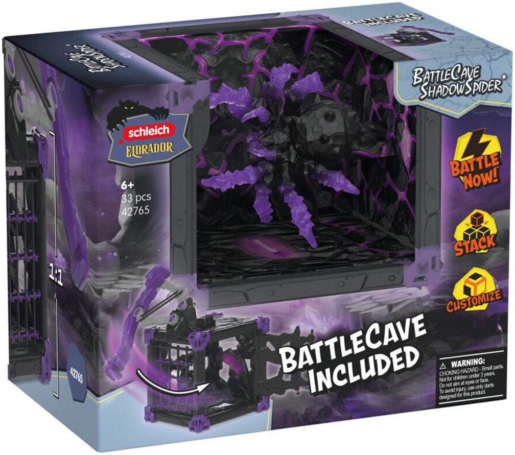 Schleich® Spielfigur »ELDRADOR® CREATURES, BattleCave Schattenspinne (42765)«
