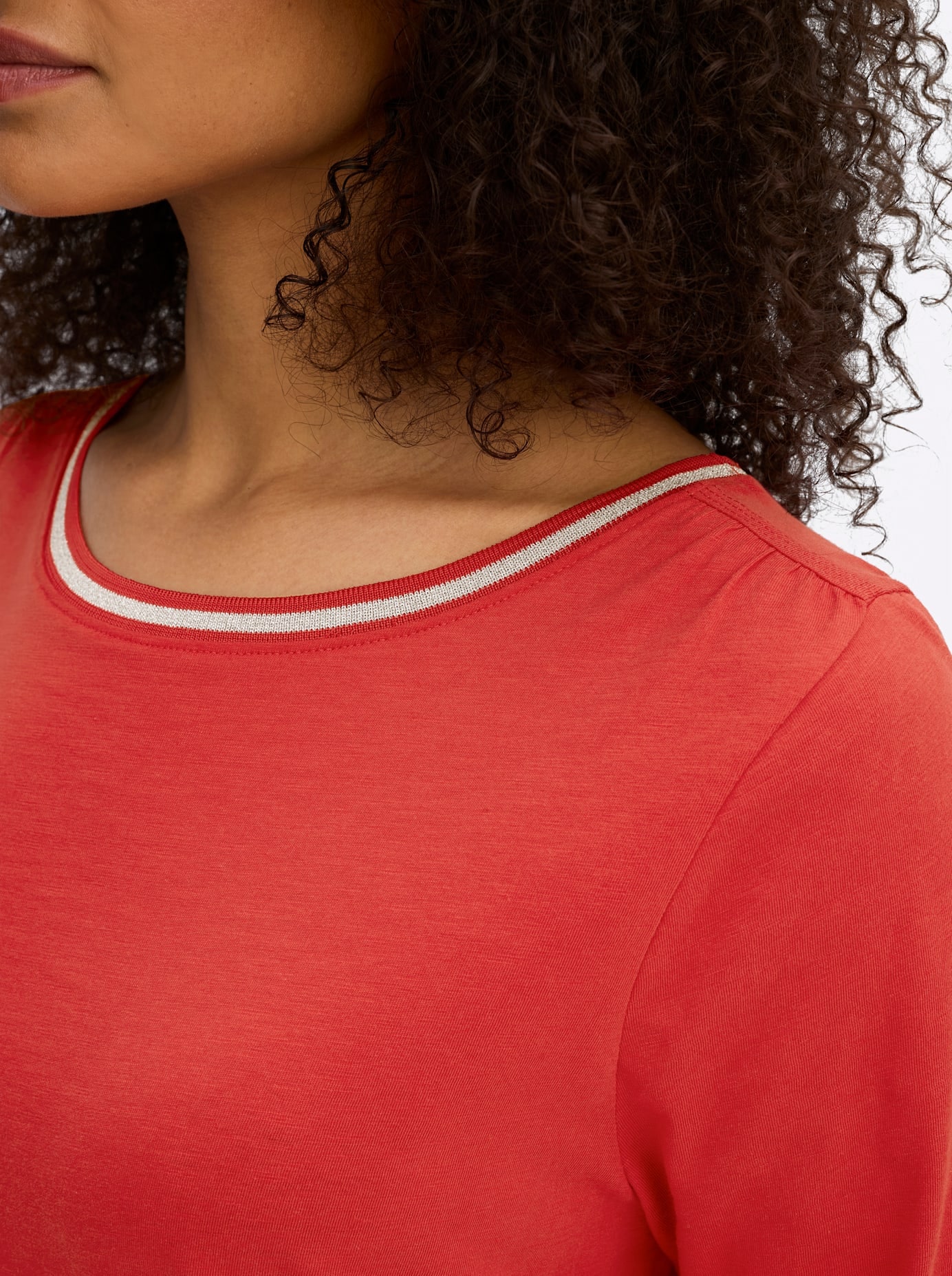Sheego Shirt à col rond »3/4-Arm-Shirt« 1