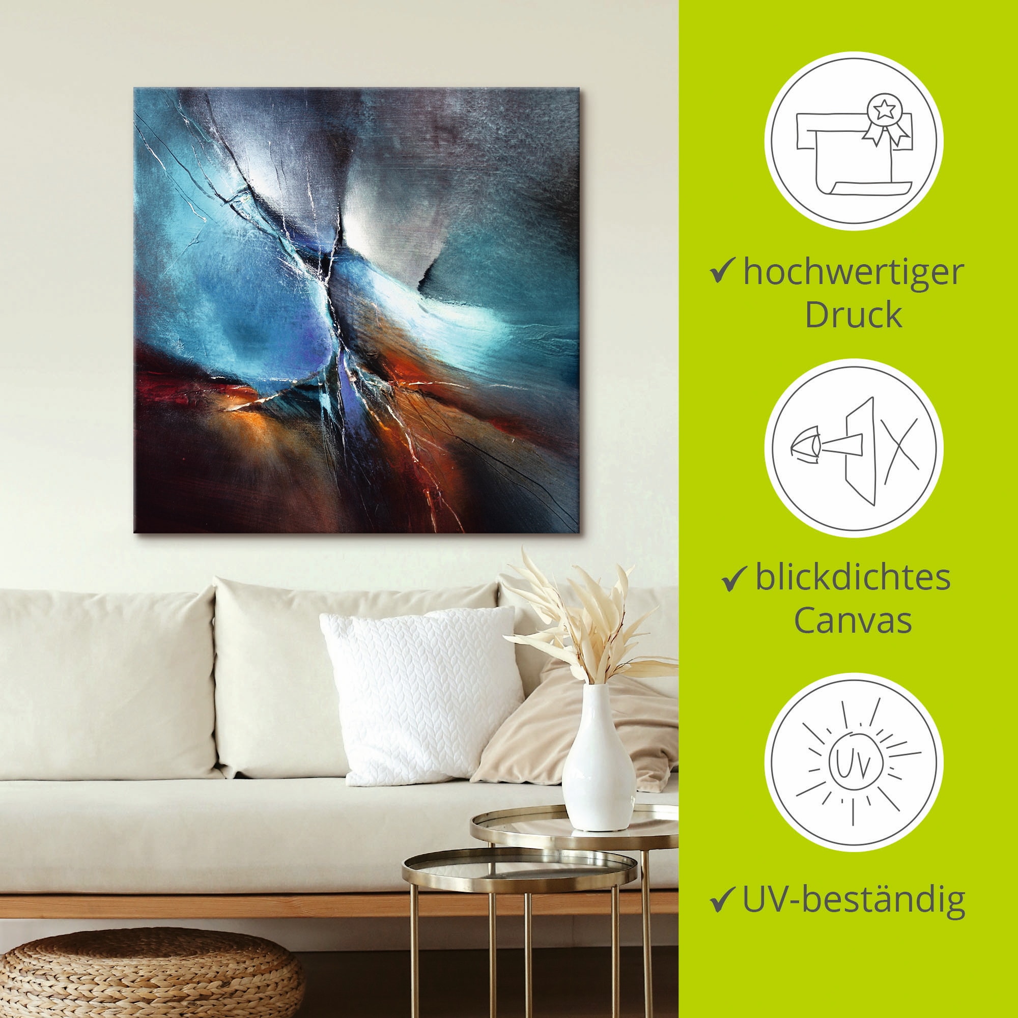 Artland Fresque murale »Frühling im Eistobel« 1 cuis tlg. als Alubild, Leinwandbild in verschied. Grössen