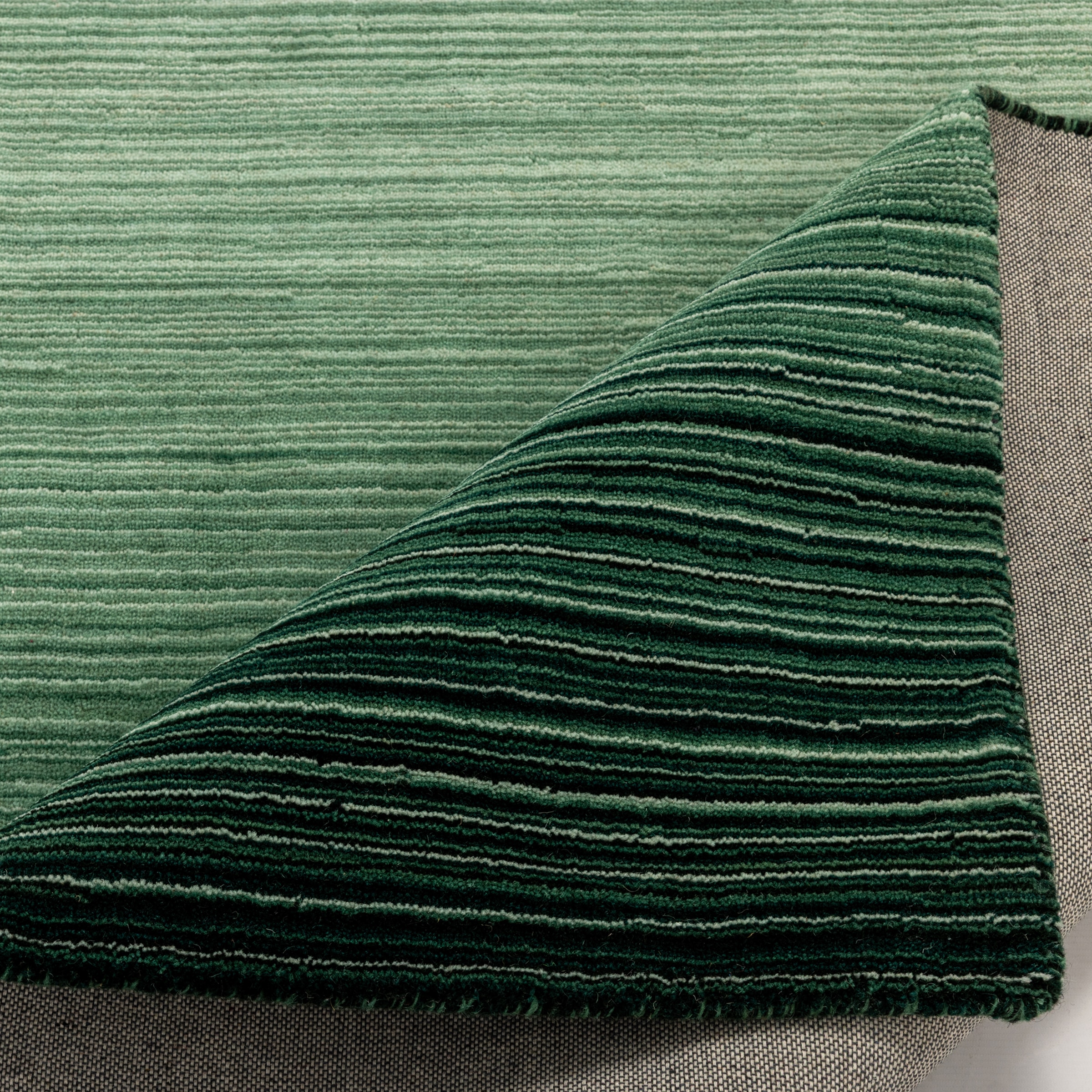 GOODproduct Wollteppich »Tyllan, Handgefertigt, reine Wolle« rechteckig 14 mm Höhe Farbverlauf, meliert, Wohnzimmer, Schlafzimmer, Esszimmer