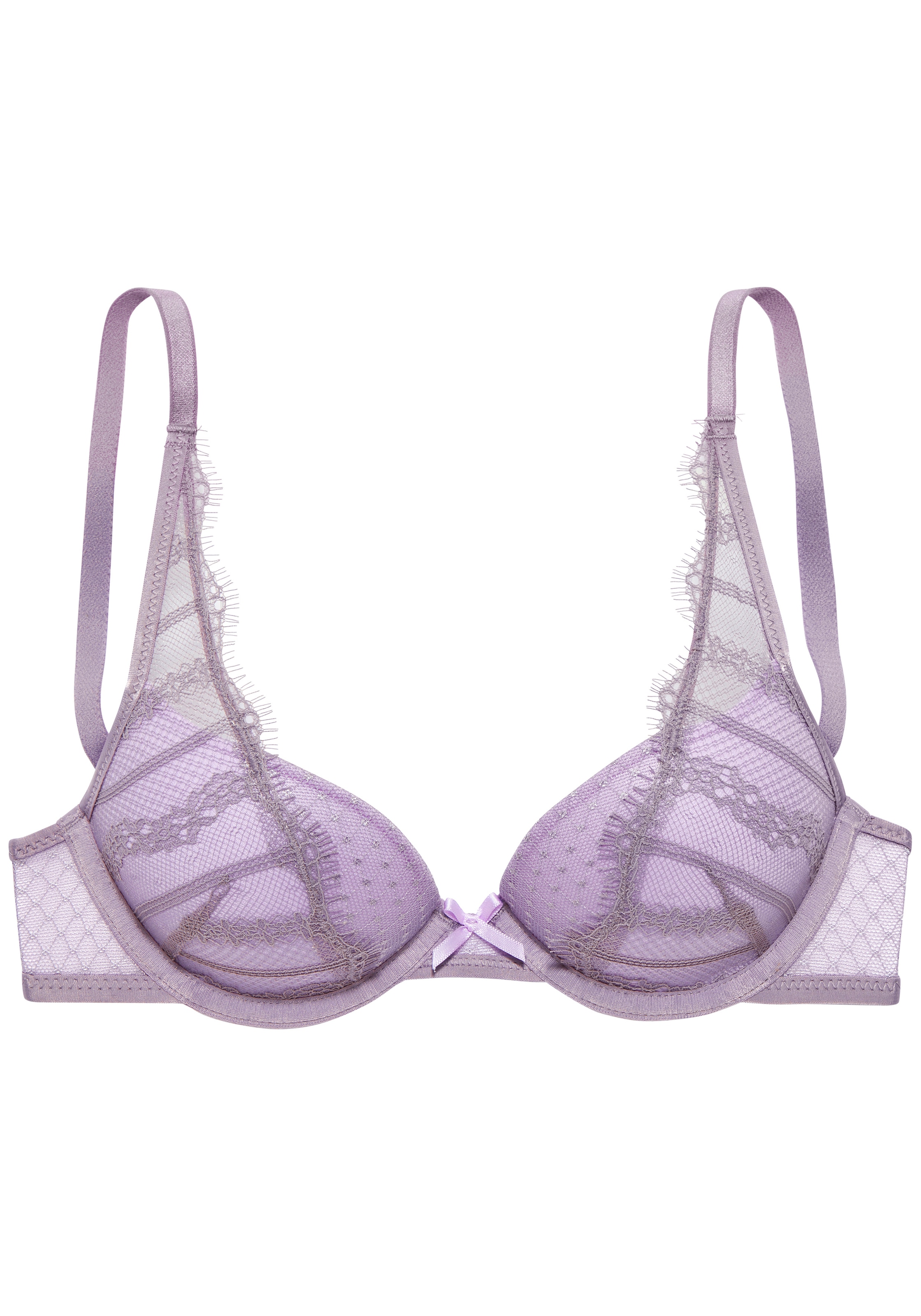 LASCANA Soutiens-gorge moulés », BH mit Bügel, Spitzen-BH im High-Apex-Design« Peut être combiné en ensemble de dessous, lingerie sexy, dessous sexy