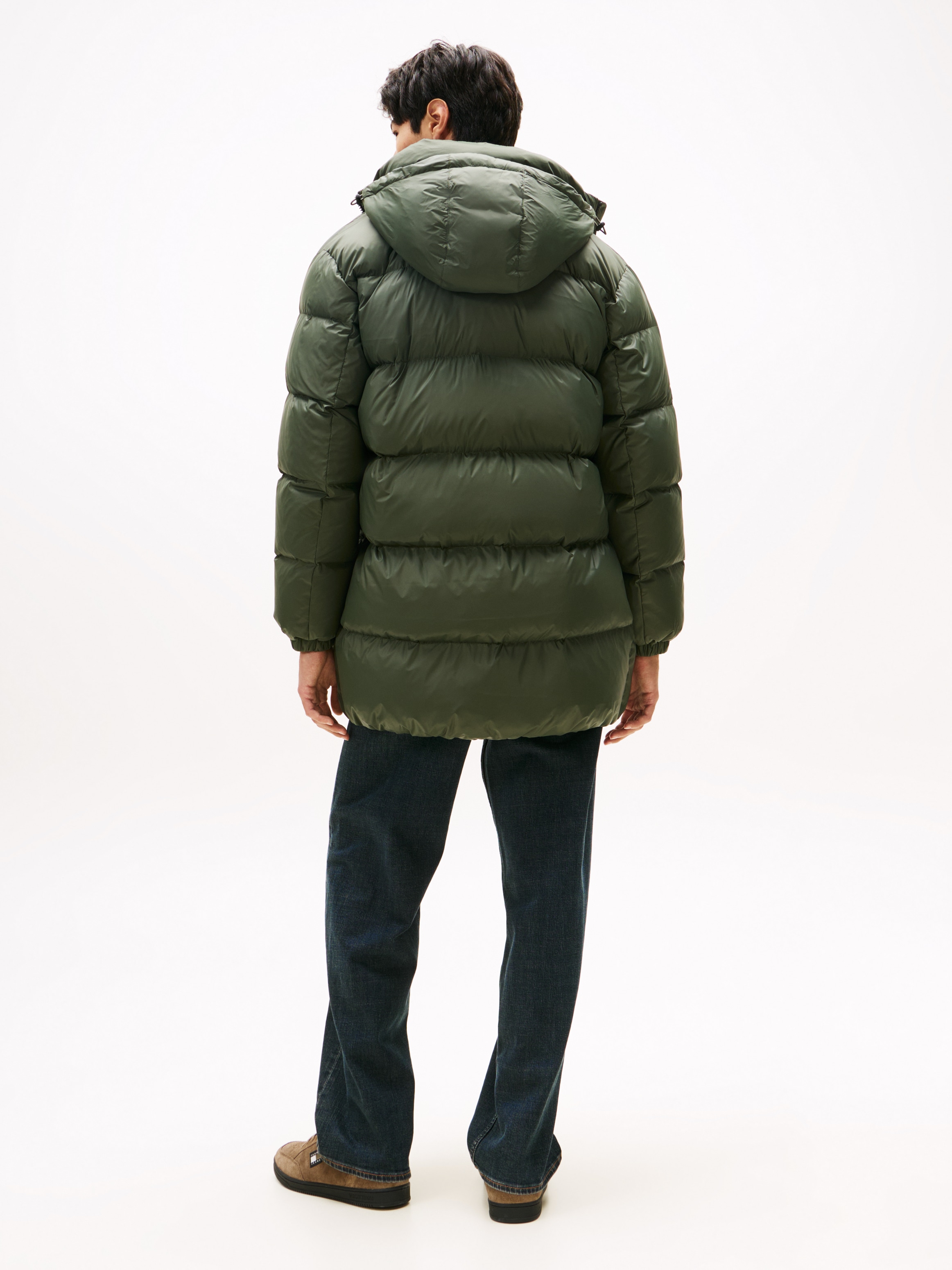 Tommy Jeans Steppjacke »TJM ESSENTIAL DOWN PARKA« mit Kapuze Daunenjacke, Übergangsjacke mit Kapuze