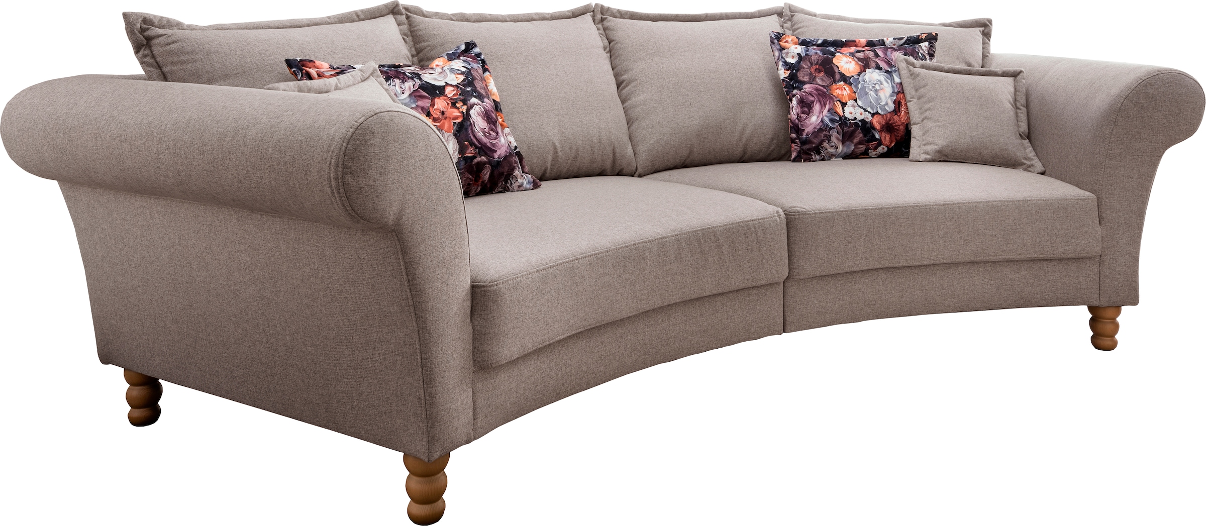 Home affaire Big-Sofa »Tassilo geschwungene Formensprache, bequem, Mega Sofa, Breite 350cm«