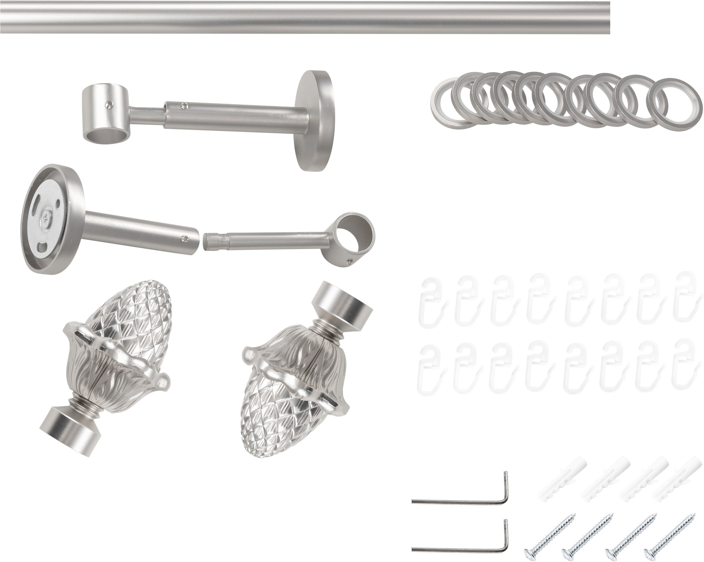 SN DECO GROUP Gardinenstange Ø 19 mm Fixmass;kürzbar