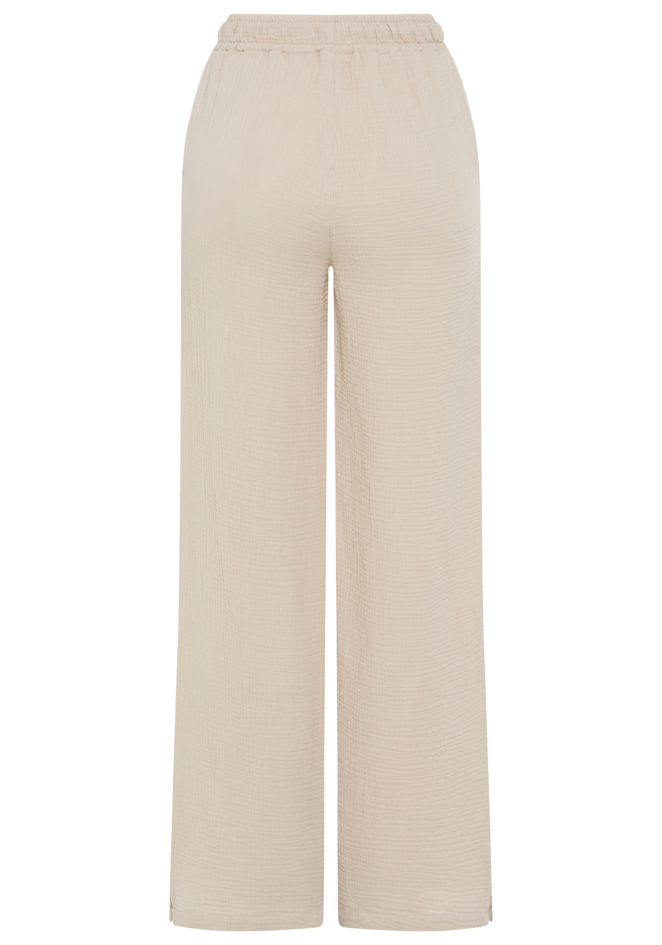 KangaROOS Pantalon palazzo  weite Hose, mit Bindeband am Bund, mit Schlitzen am Beinabschluss