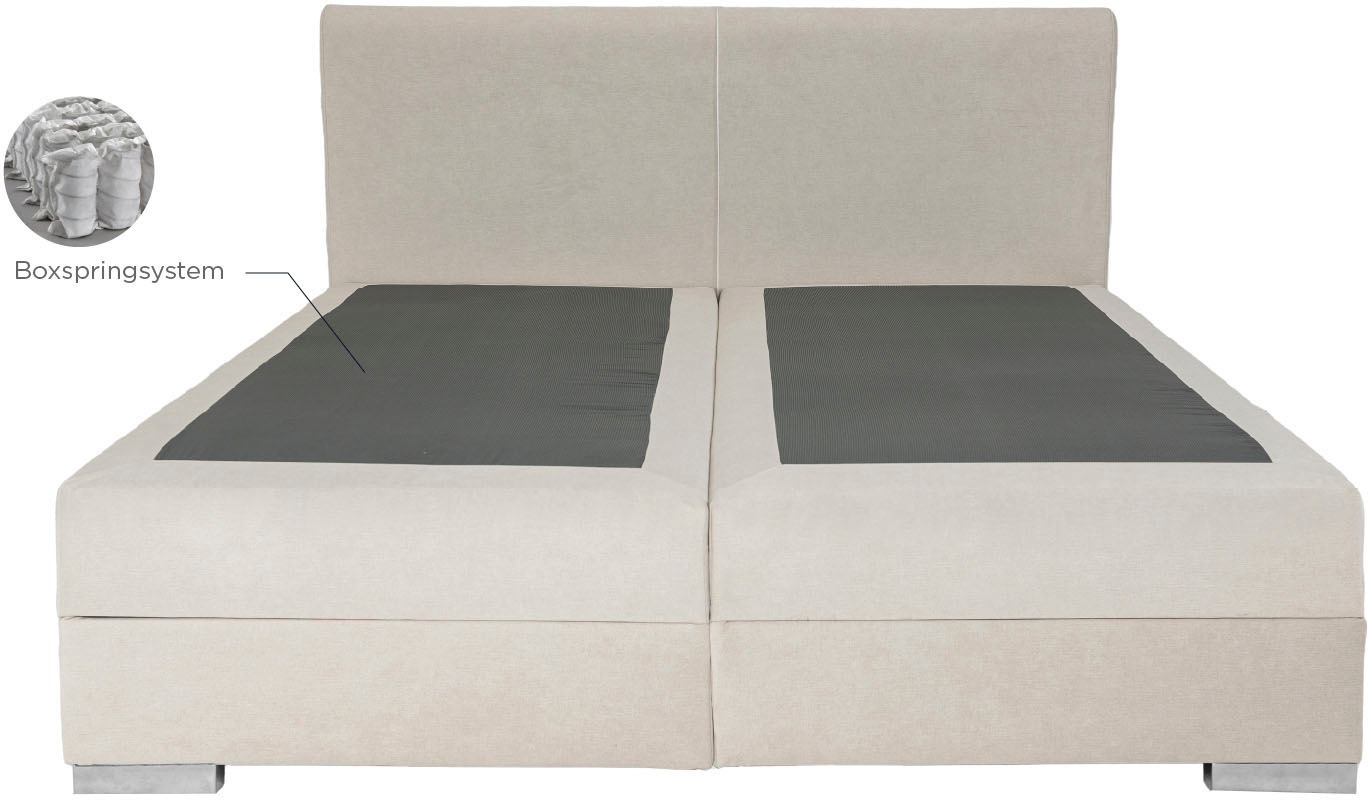 Home affaire Lit boxspring »Juliste inkl. Bettkasten und PUR-Schaum-Topper« erhältlich in den Breite 160, 180 & 200cm