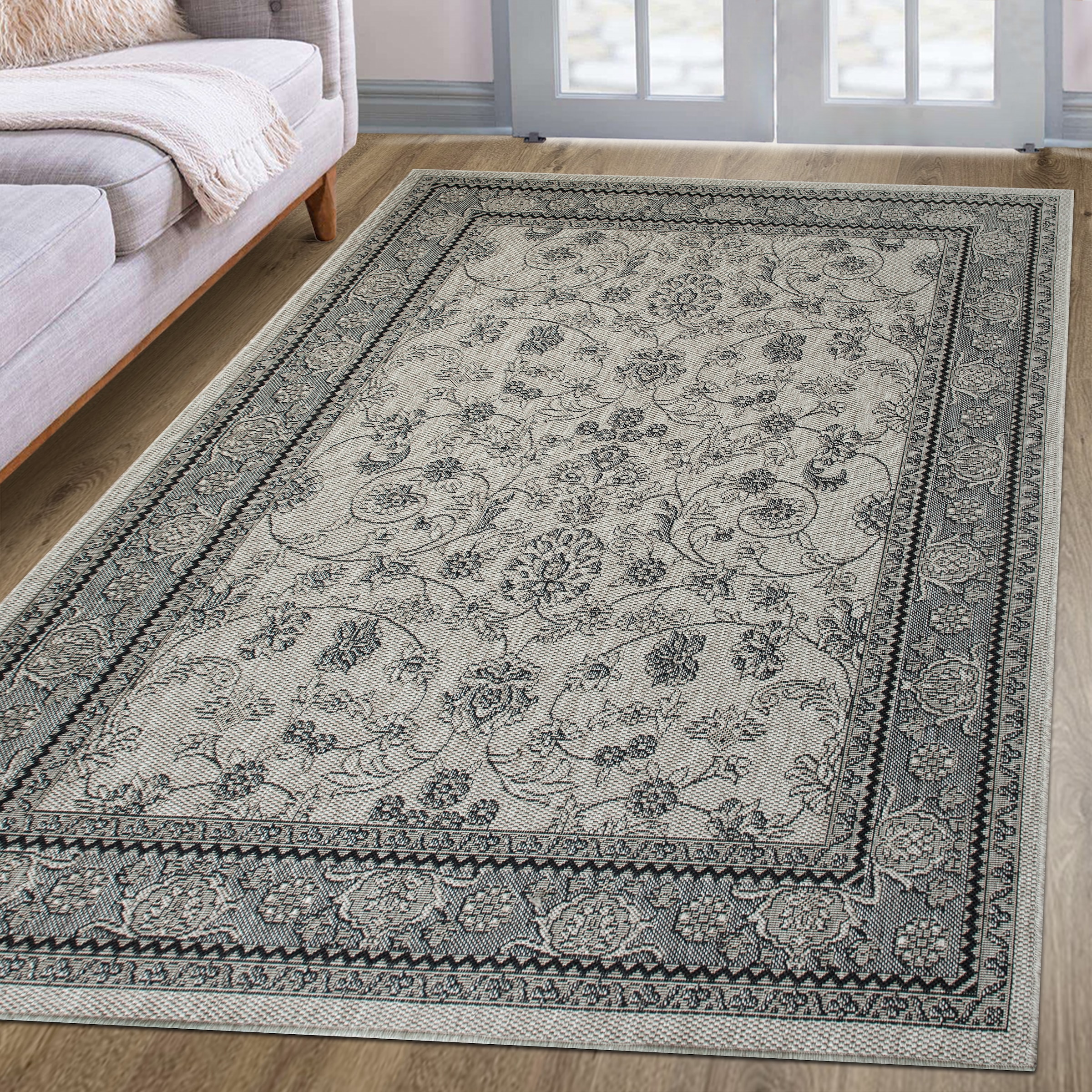 my home Teppich »Claren, auch für Balkon und Terrasse« rechteckig 3 mm Höhe In und Outdoorgeeignet, Orient-Design, Wetterfest & UV-beständig