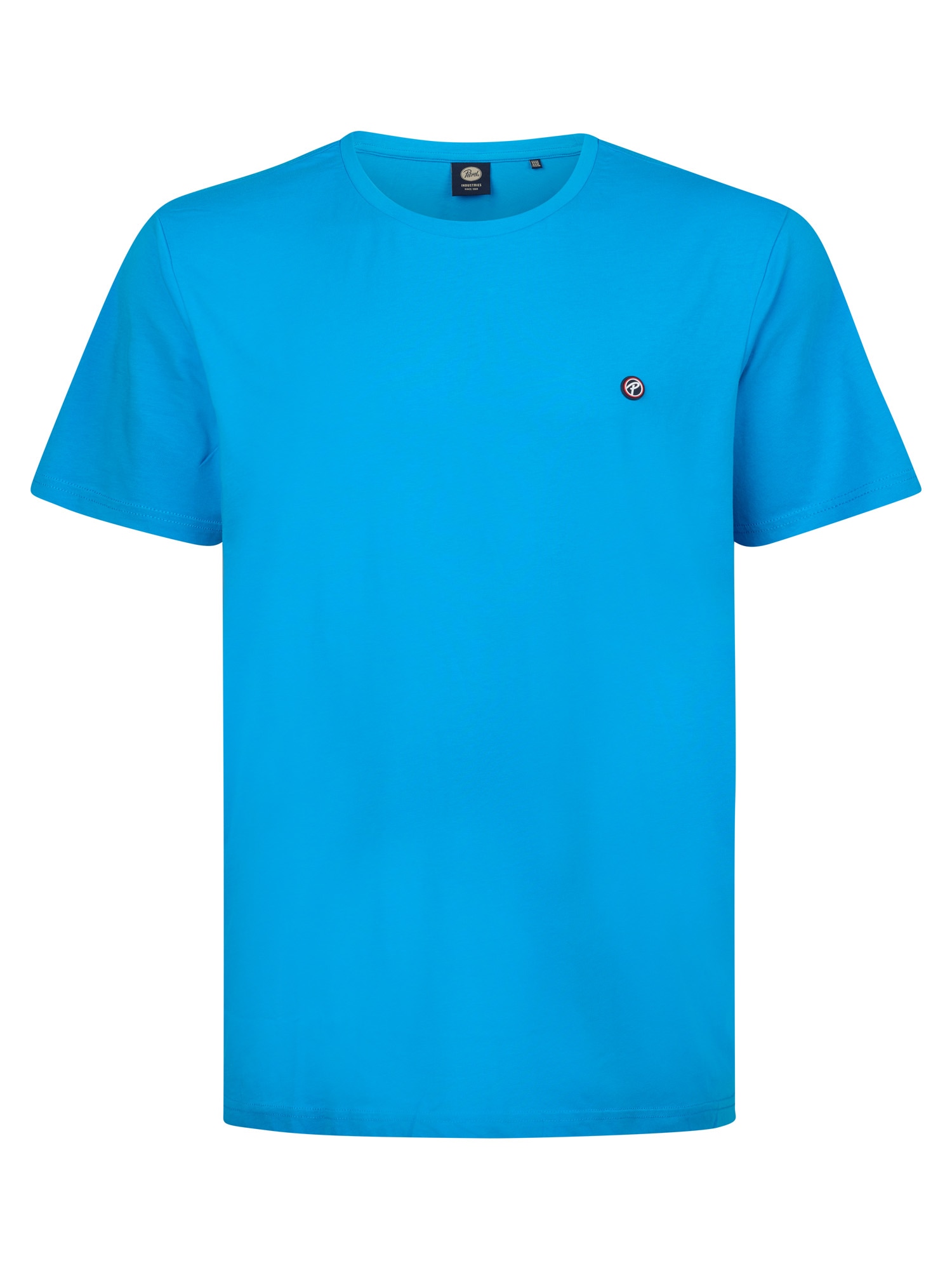 Petrol Industries Shirt à col rond mit Logo Stickerei