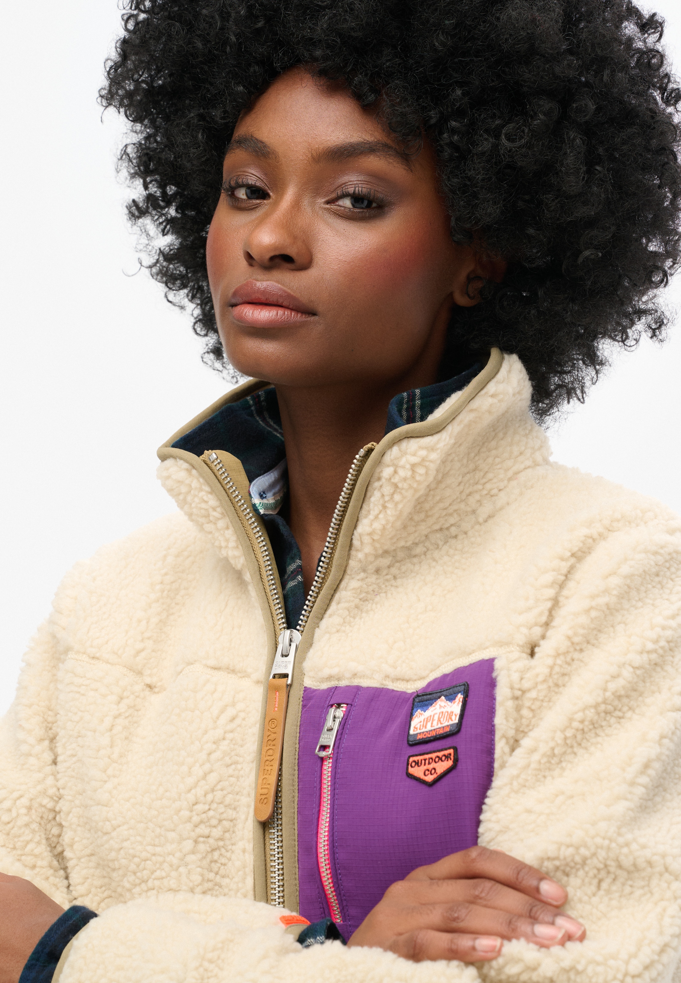 Superdry Pull en polaire »VINTAGE RETRO HALF ZIP FLEECE«
