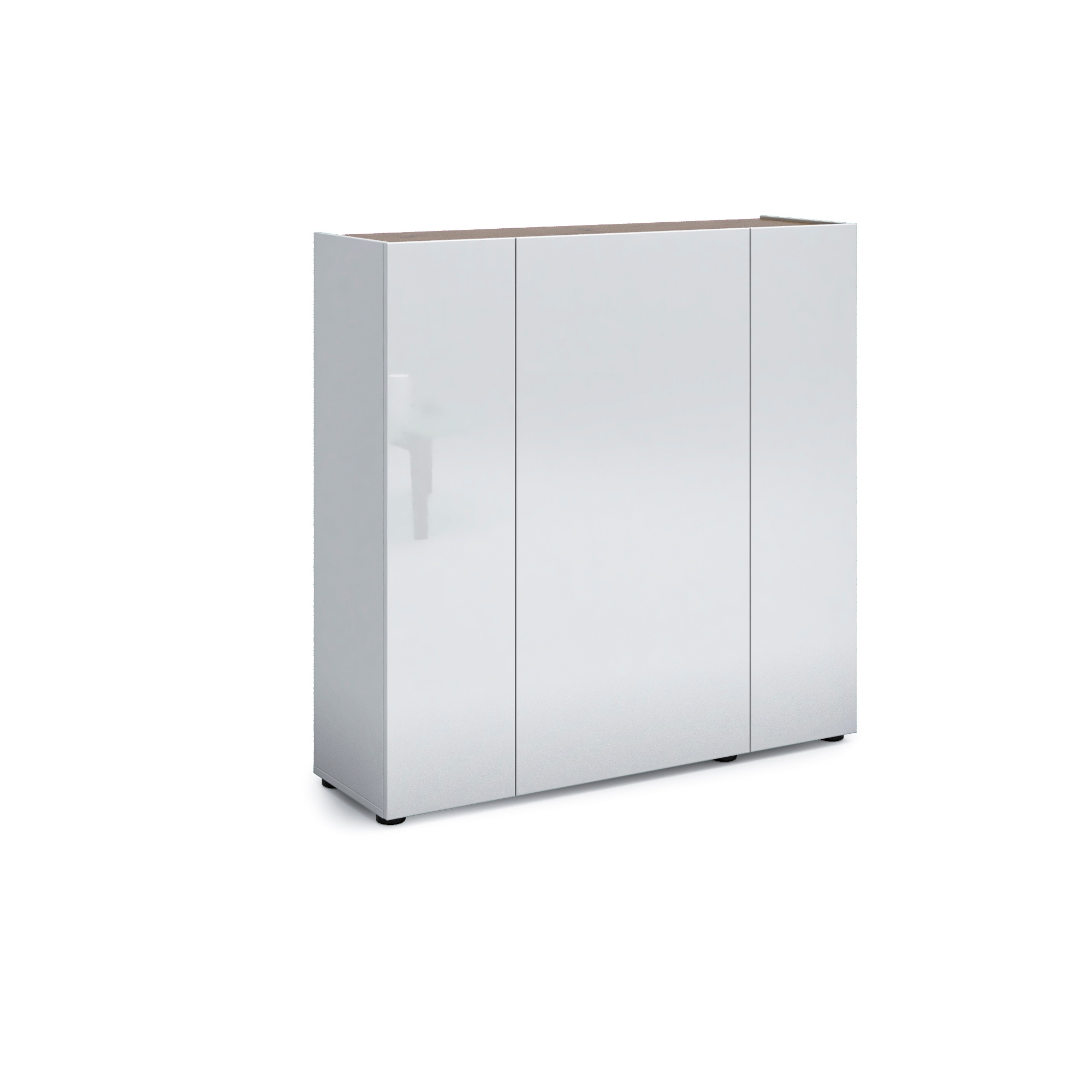 Home affaire Schuhschrank »RUMBA,Schuhkommode,Schuhmöbel,Schuhablage,Schuhregal ca.24 paar Schuhe« 1 Stk. tlg. 3 Türen, 10 Einlegeböden, 12 Fächer, Seiten und Fronten in Hochglanz