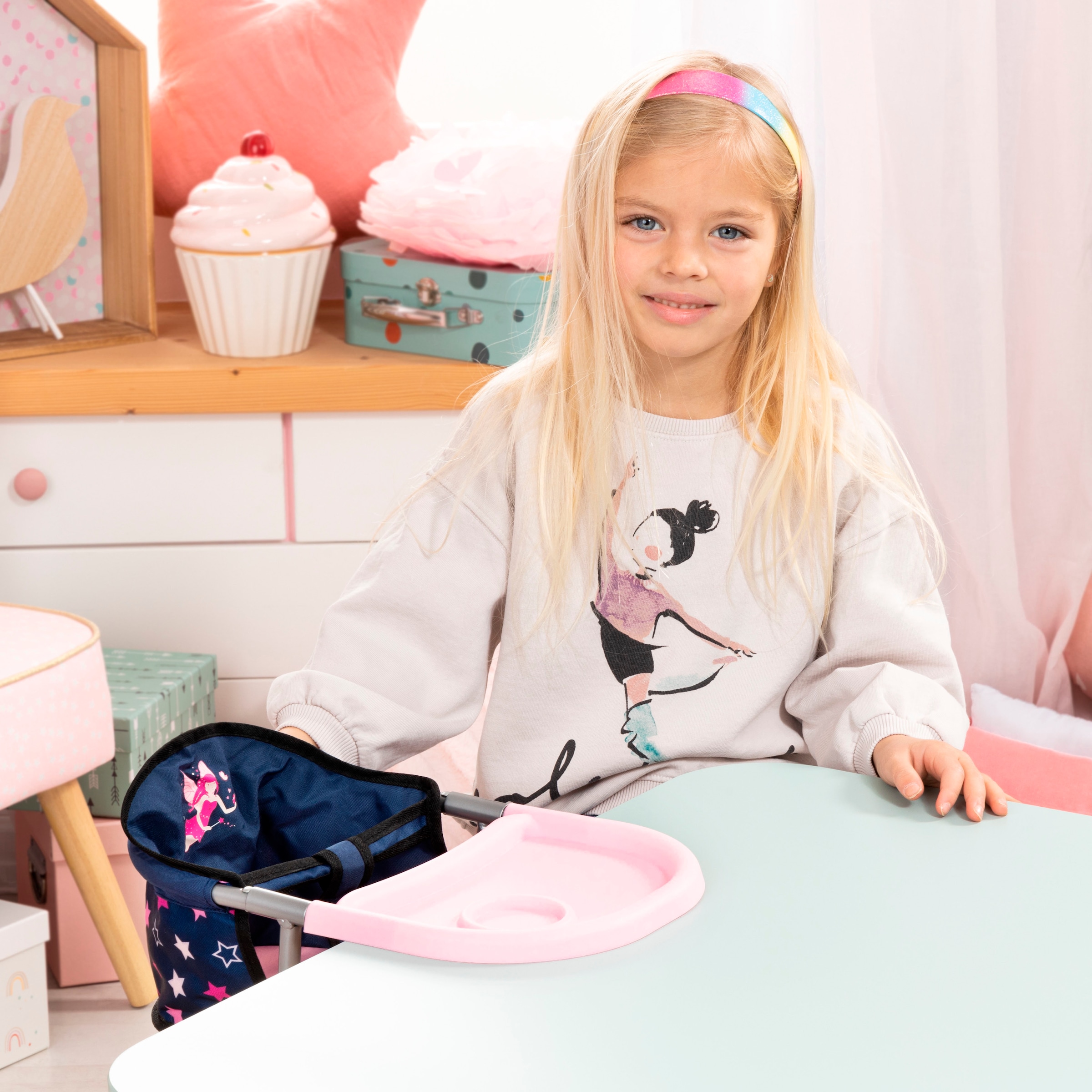 Bayer Meubles de poupées »Puppen-Tischsitz blau«