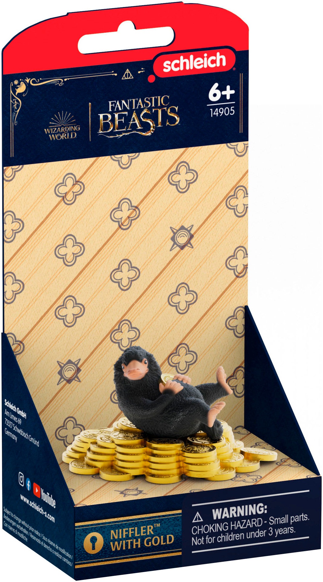 Schleich® Spielfigur »WIZARDING WORLD, HARRY POTTER™, Niffler™ mit Gold (14905)«
