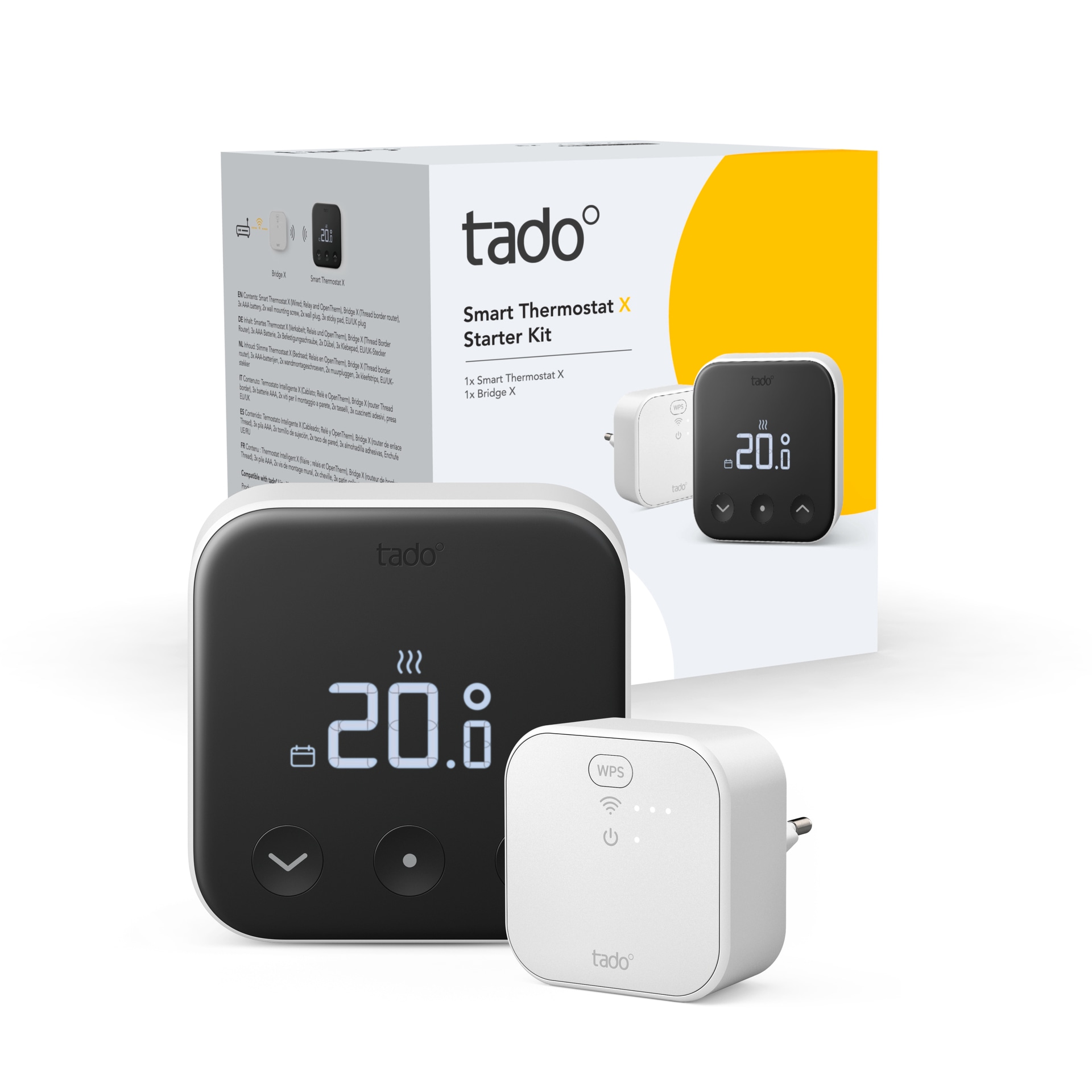 Tado Accessoires smart home »Kit Smartes Thermostat + 3x Smartes Thermostat (Line X)«