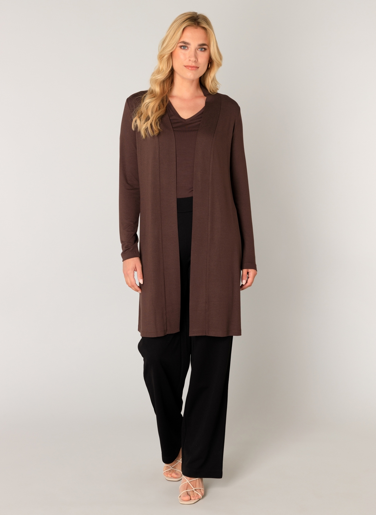 Base Level Cardigan long »Yayla long« ohne Verschluss
