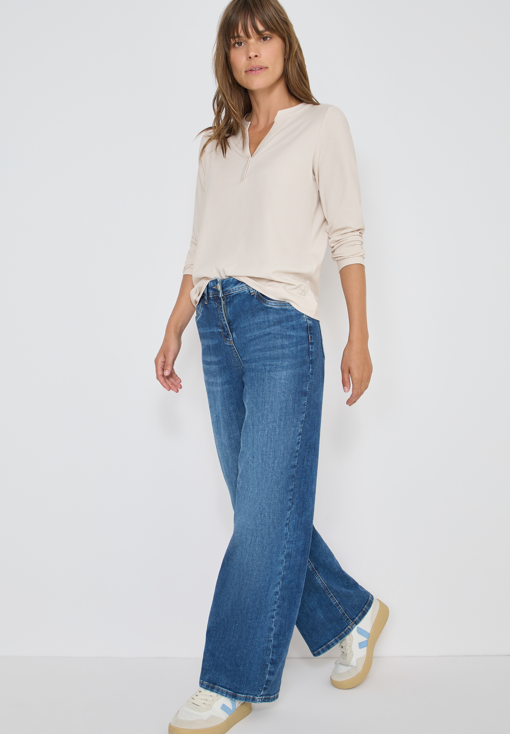 Cecil Langarmshirt im Tunika-Look