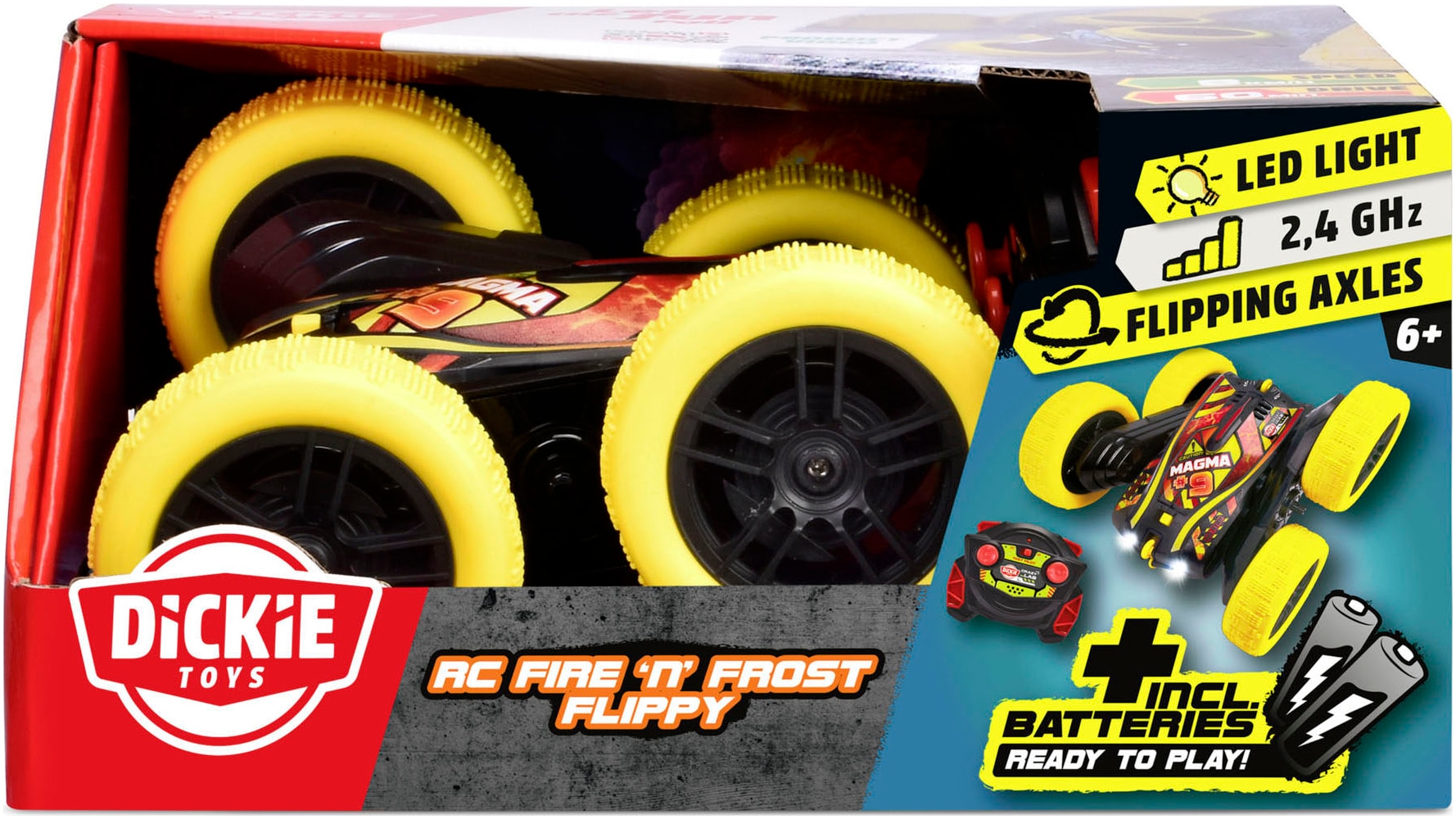 Dickie Toys Voiture RC »RC Fire 'n Frost Flippy, RTR«