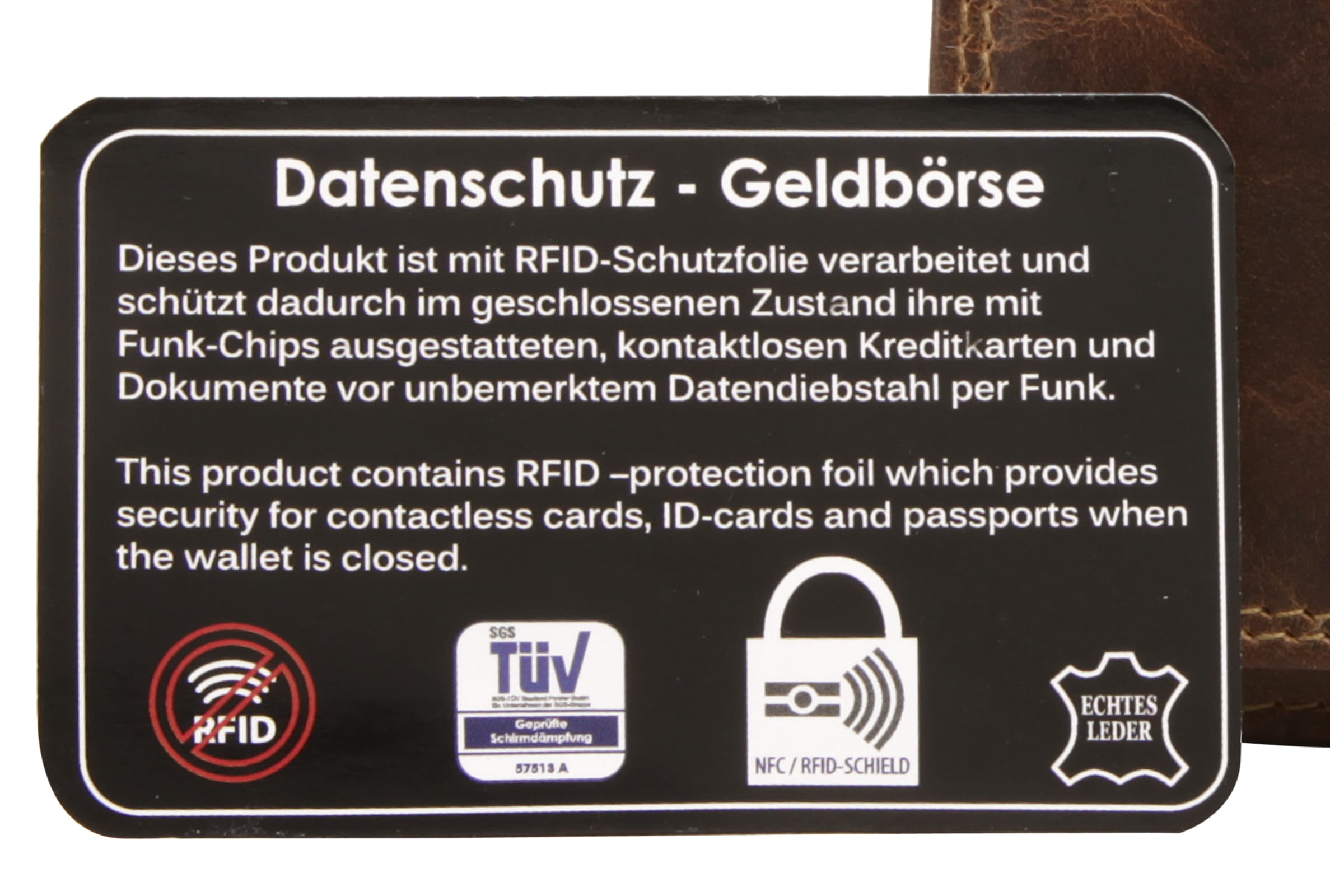 Bagan Geldbörse »BAGAN Damen Geldbörse echt Leder« echt Leder