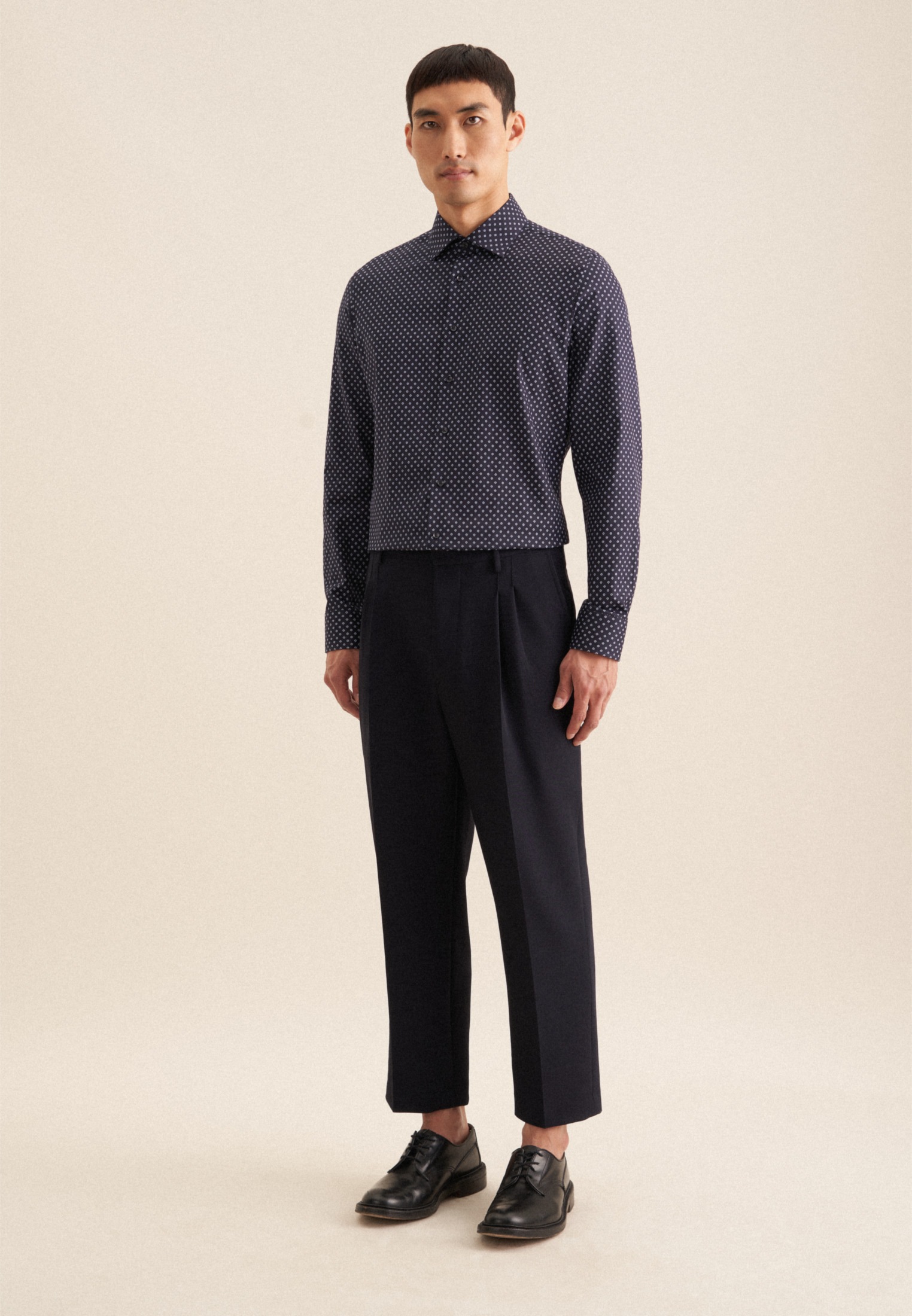 seidensticker Businesshemd »Slim«, Slim Langarm Kentkragen Druck
